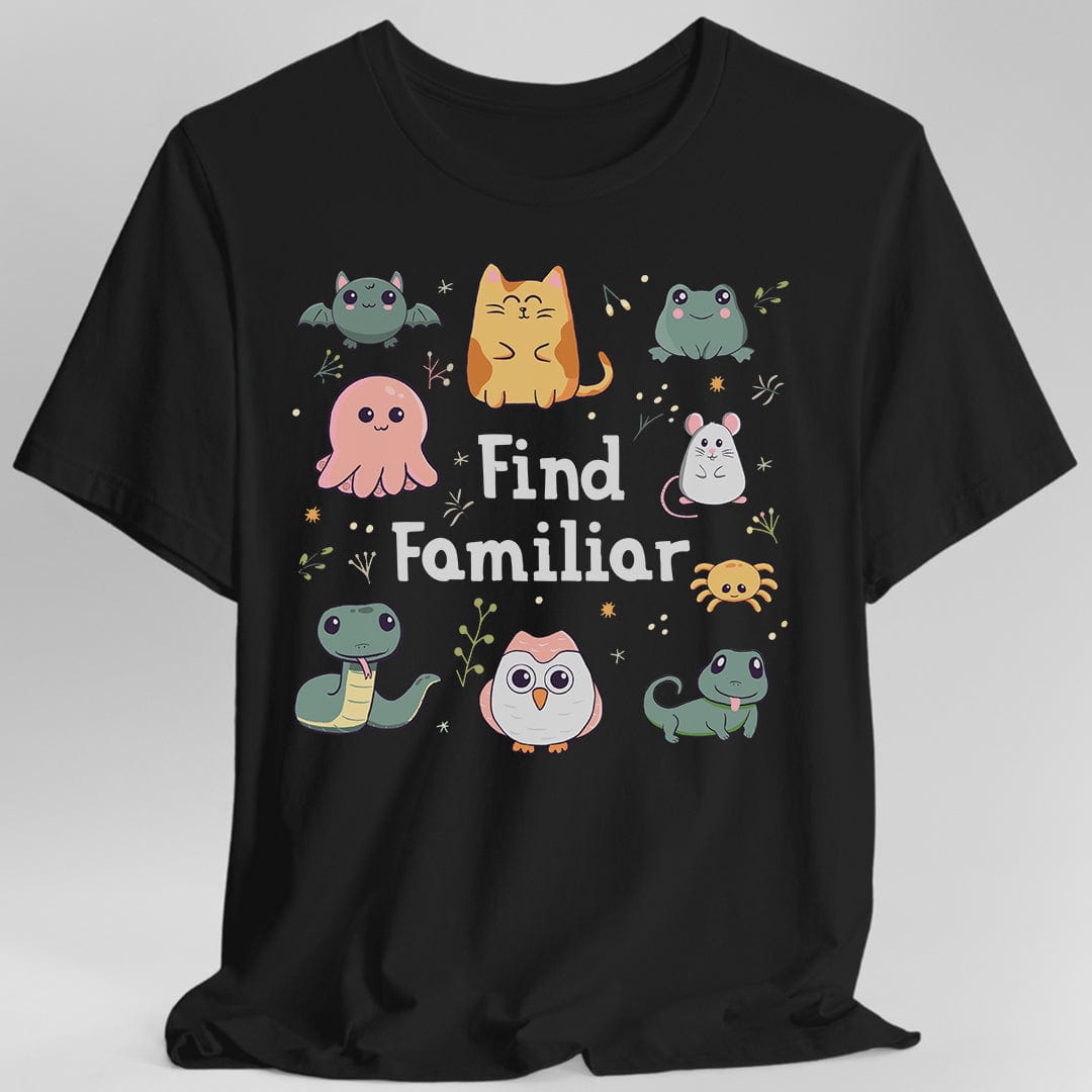 Printify T-Shirt Black / S Find Familiar Spell Shirt