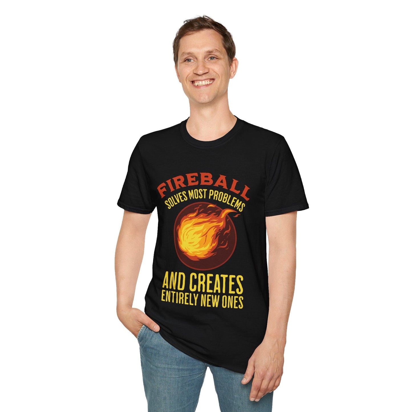 Printify T-Shirt Fireball D&D T-Shirt