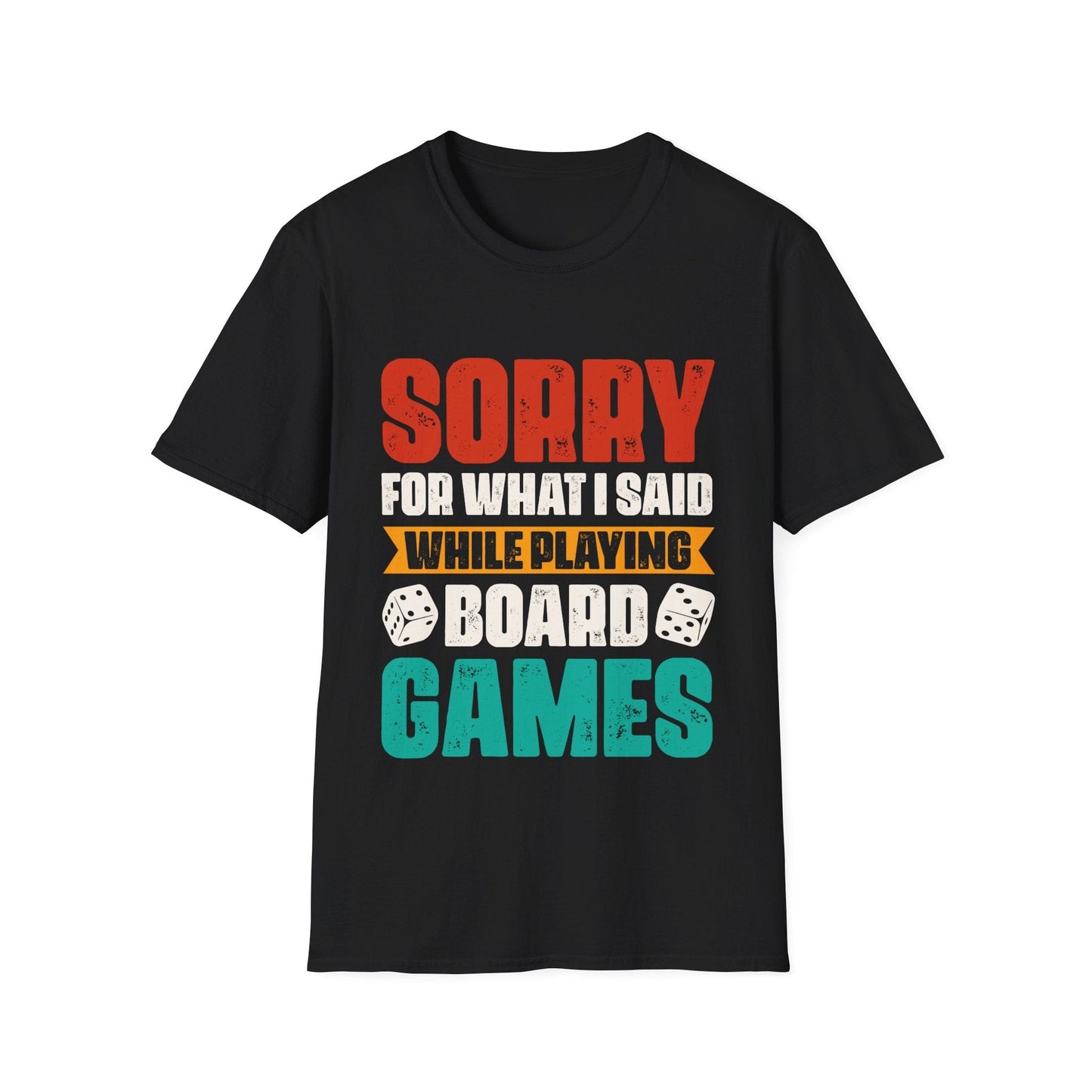 Printify T-Shirt Black / S Funny Board Games T-Shirt