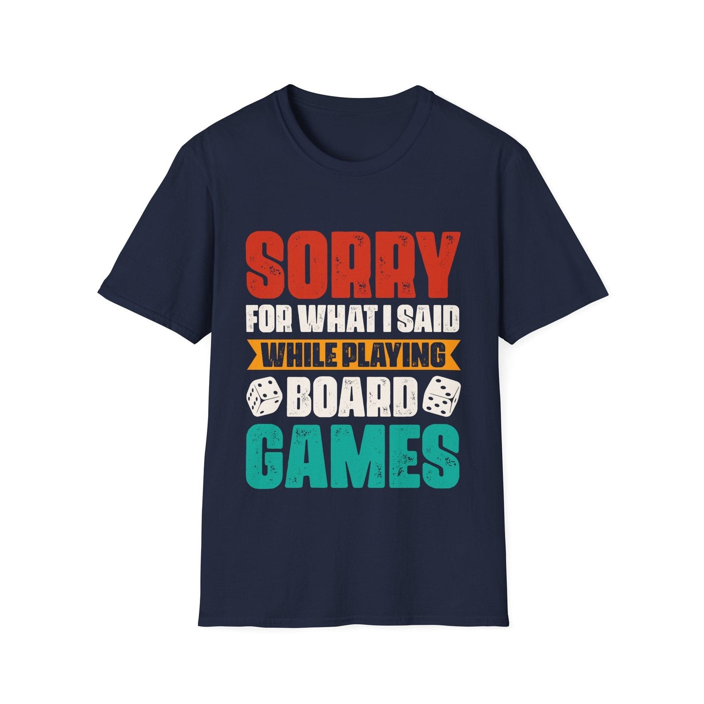 Printify T-Shirt Navy / S Funny Board Games T-Shirt