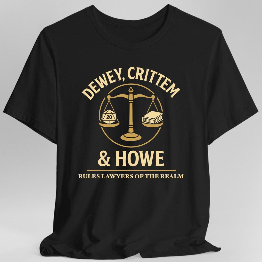 Printify T-Shirt Black / S Funny DnD Rules Lawyer Shirt