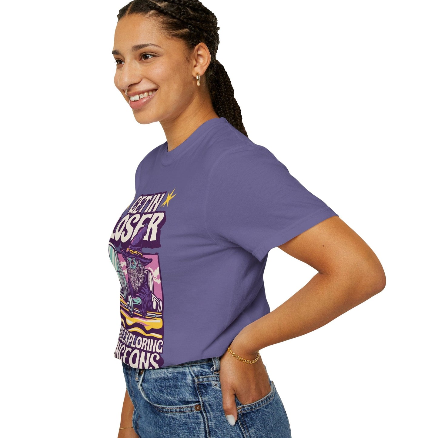 Printify T-Shirt Funny DnD Shirt - Get In Loser - Comfort Colors