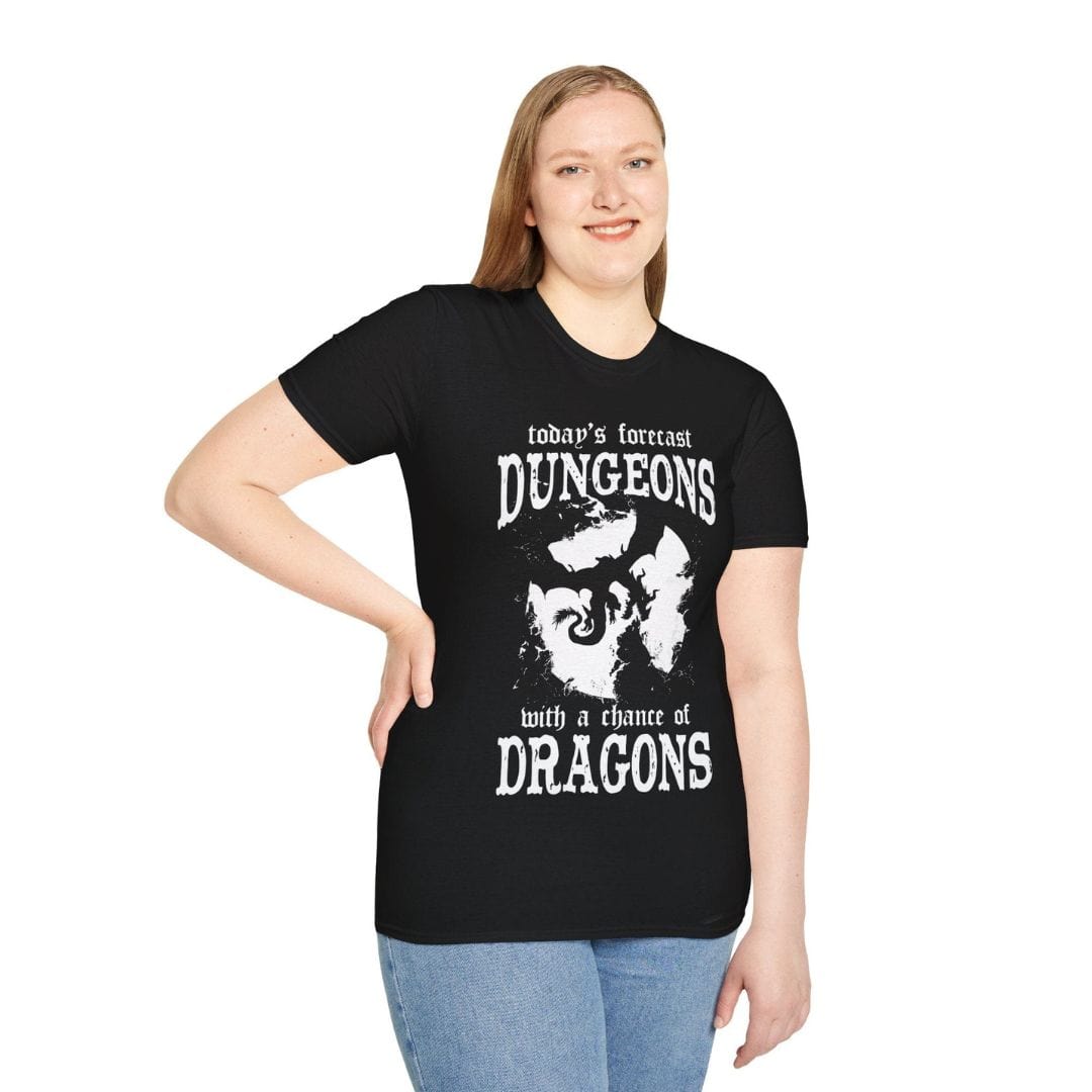 Printify T-Shirt Funny DnD Weather Forecast Tshirt