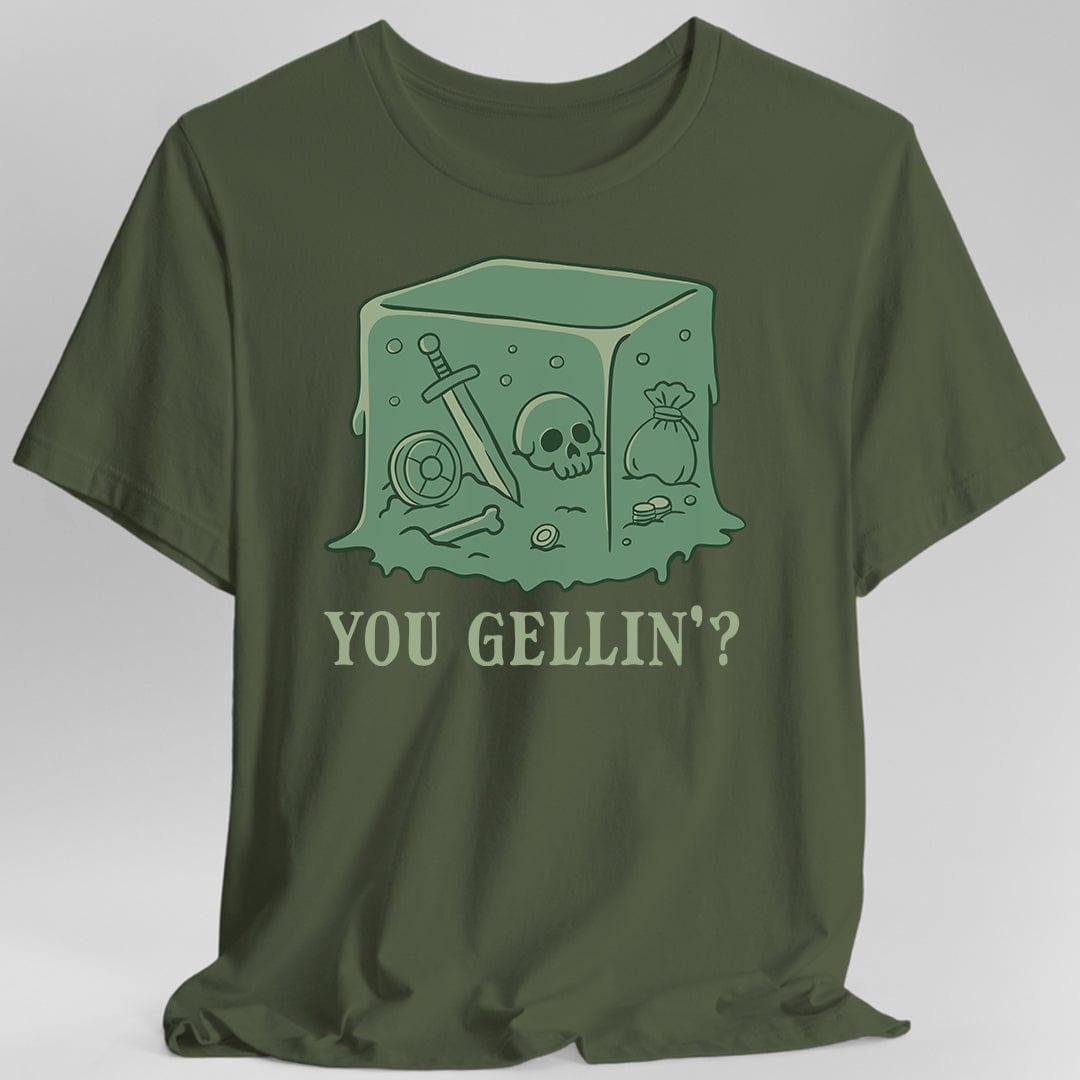 Printify T-Shirt Military Green / S Gelatinous Cube Shirt