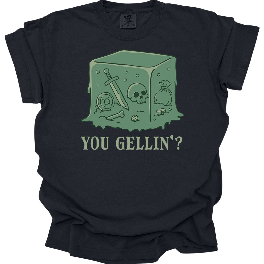 Printify T-Shirt Black / S Gelatinous Cube T-shirt - Comfort Colors