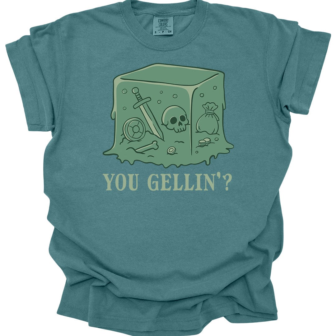 Printify T-Shirt Blue Spruce / S Gelatinous Cube T-shirt - Comfort Colors