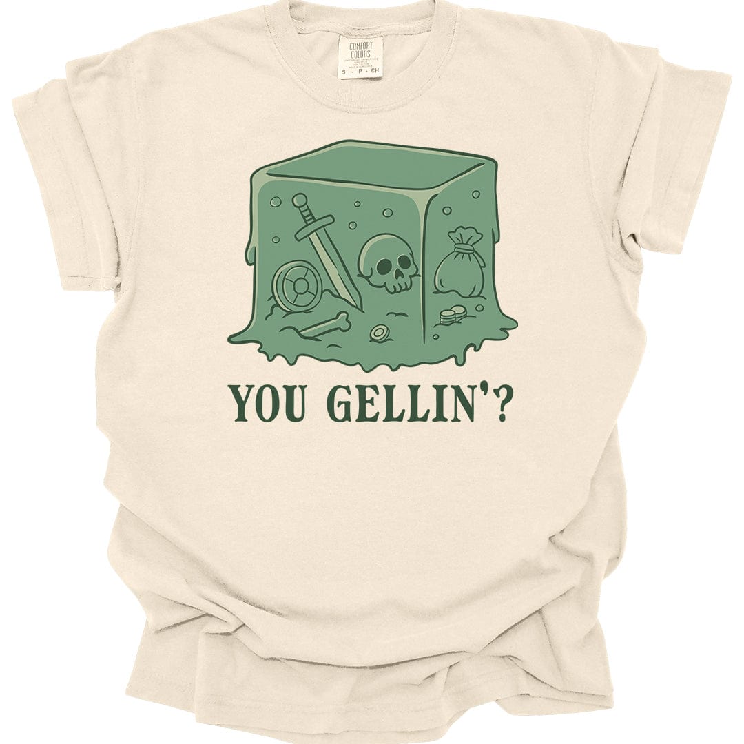 Printify T-Shirt Ivory / S Gelatinous Cube T-shirt - Comfort Colors