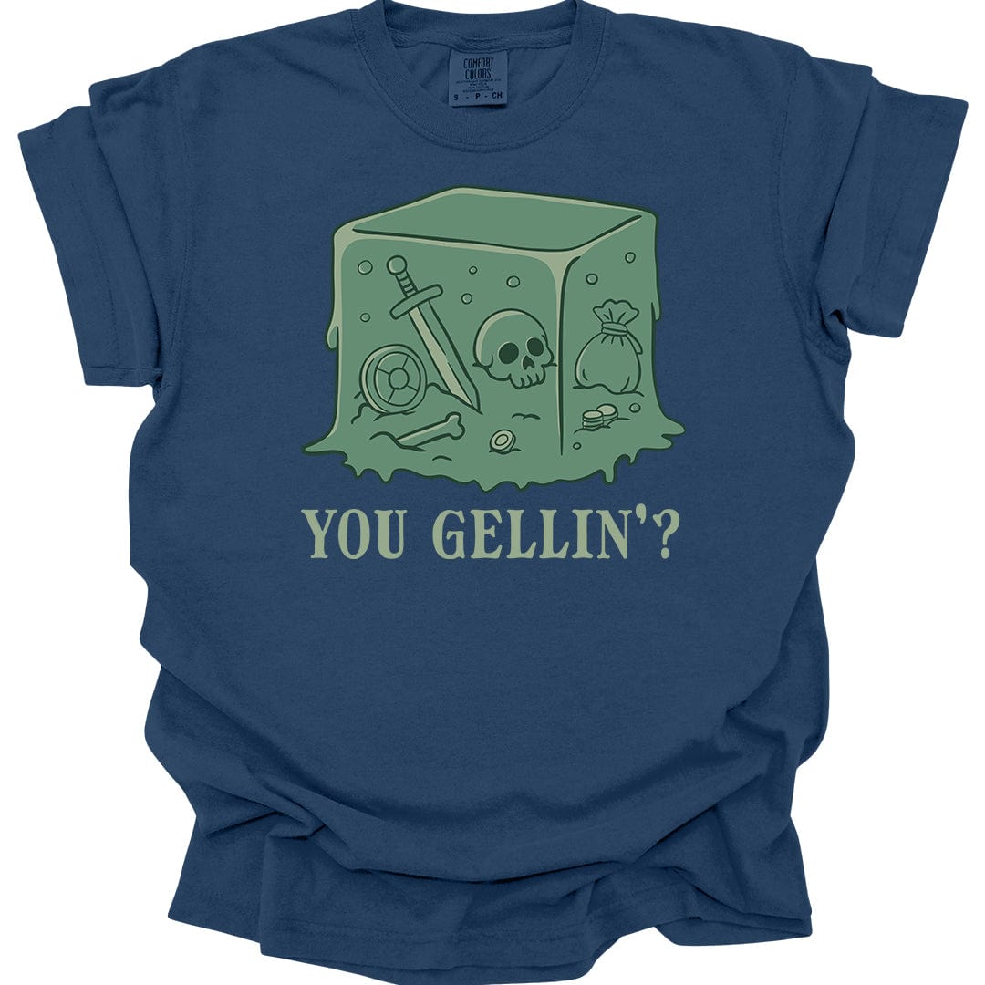 Printify T-Shirt True Navy / S Gelatinous Cube T-shirt - Comfort Colors