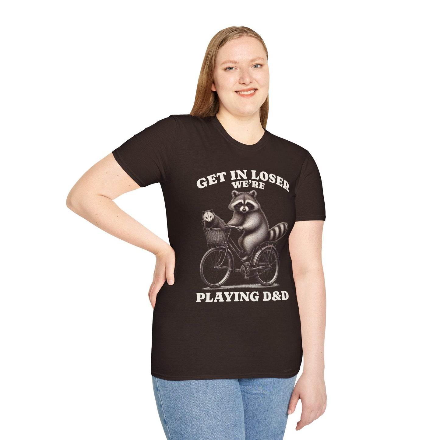 Printify T-Shirt Get In Loser We’re Playing D&D T-Shirt