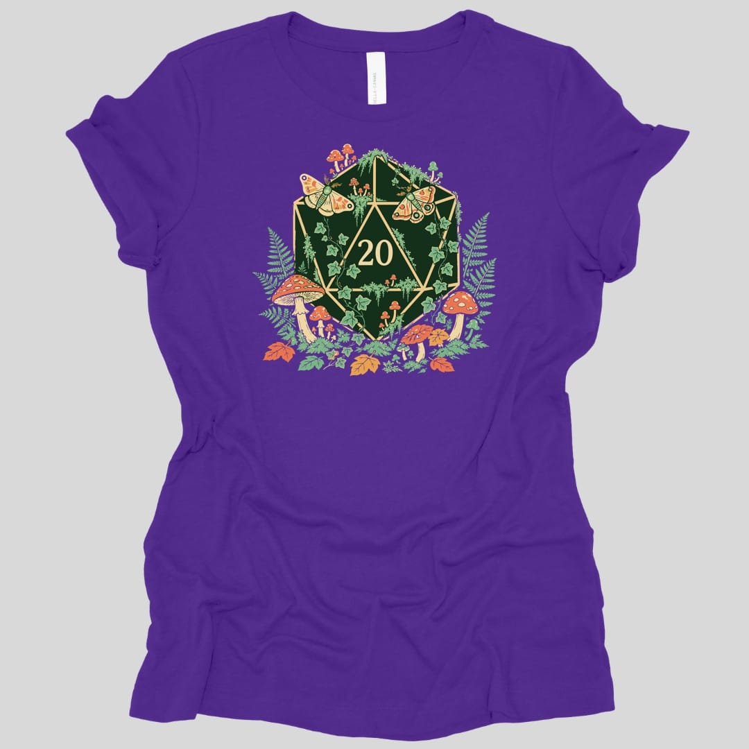 Printify T-Shirt Team Purple / M Goblincore D20 Women's T-shirt