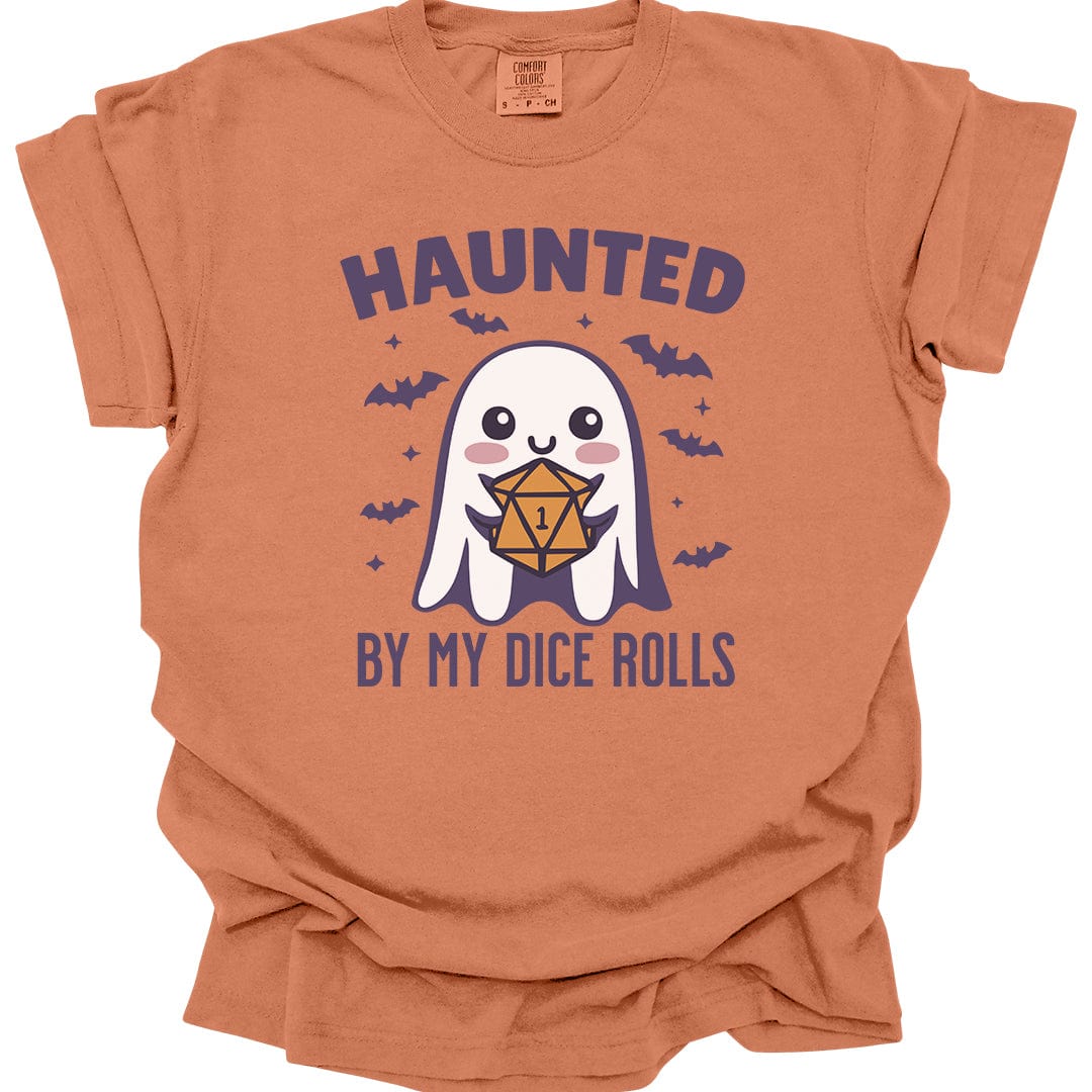 Printify T-Shirt Yam / S Haunted By My Dice Rolls Halloween T-Shirt - Comfort Colors