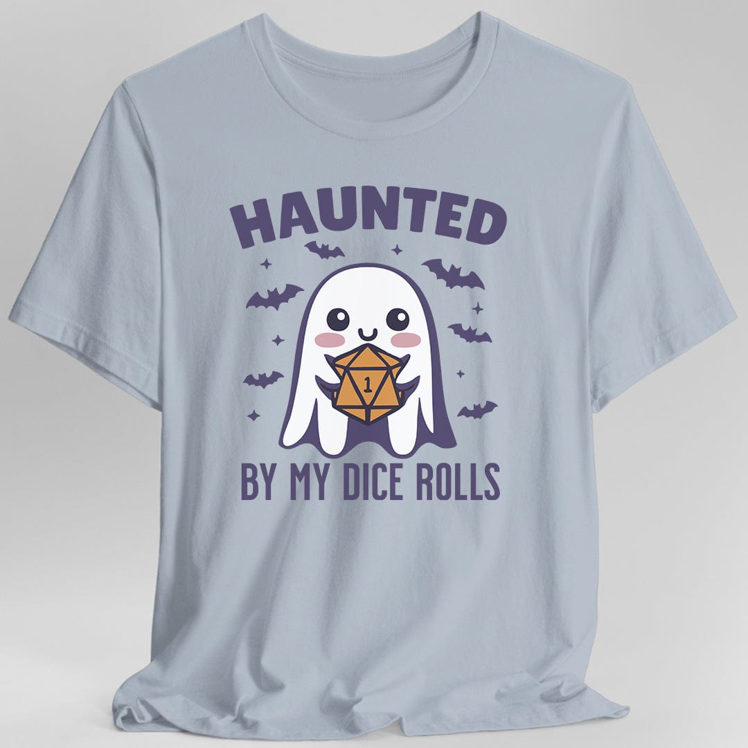 Printify T-Shirt Light Blue / S Haunted By My Dice Rolls Halloween T-Shirt