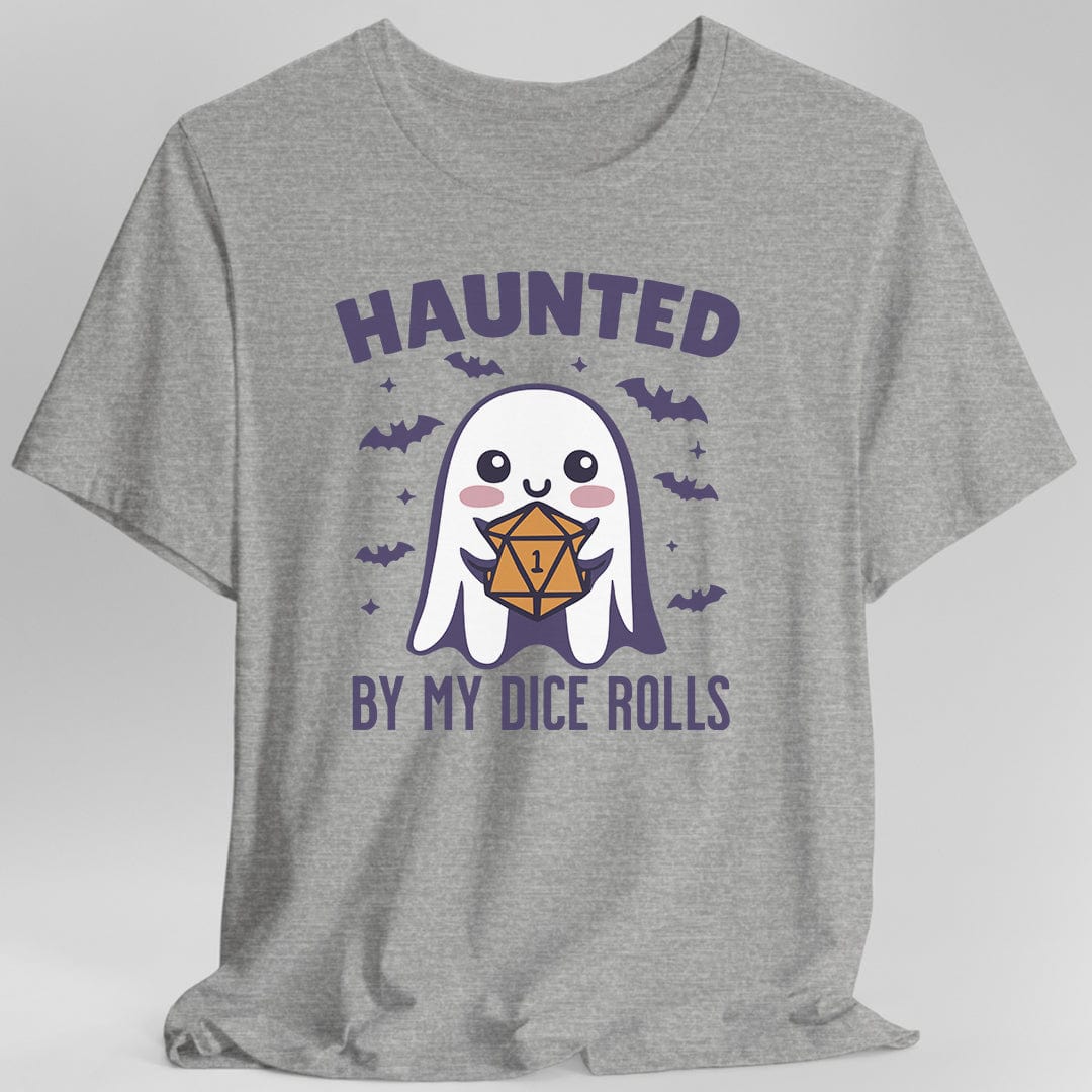 Printify T-Shirt Sport Grey / S Haunted By My Dice Rolls Halloween T-Shirt