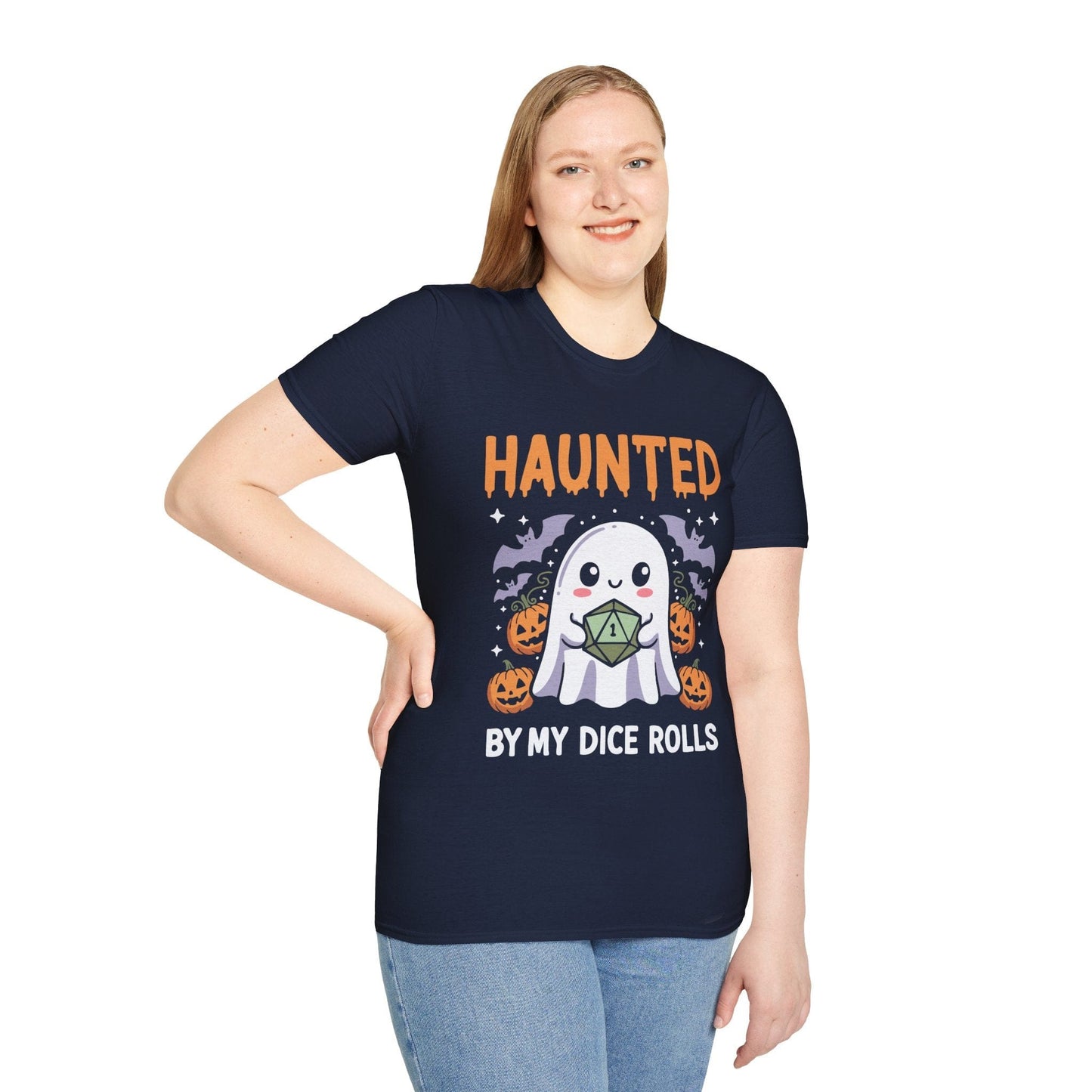 Printify T-Shirt Haunted By My Dice Rolls Kawaii T-Shirt
