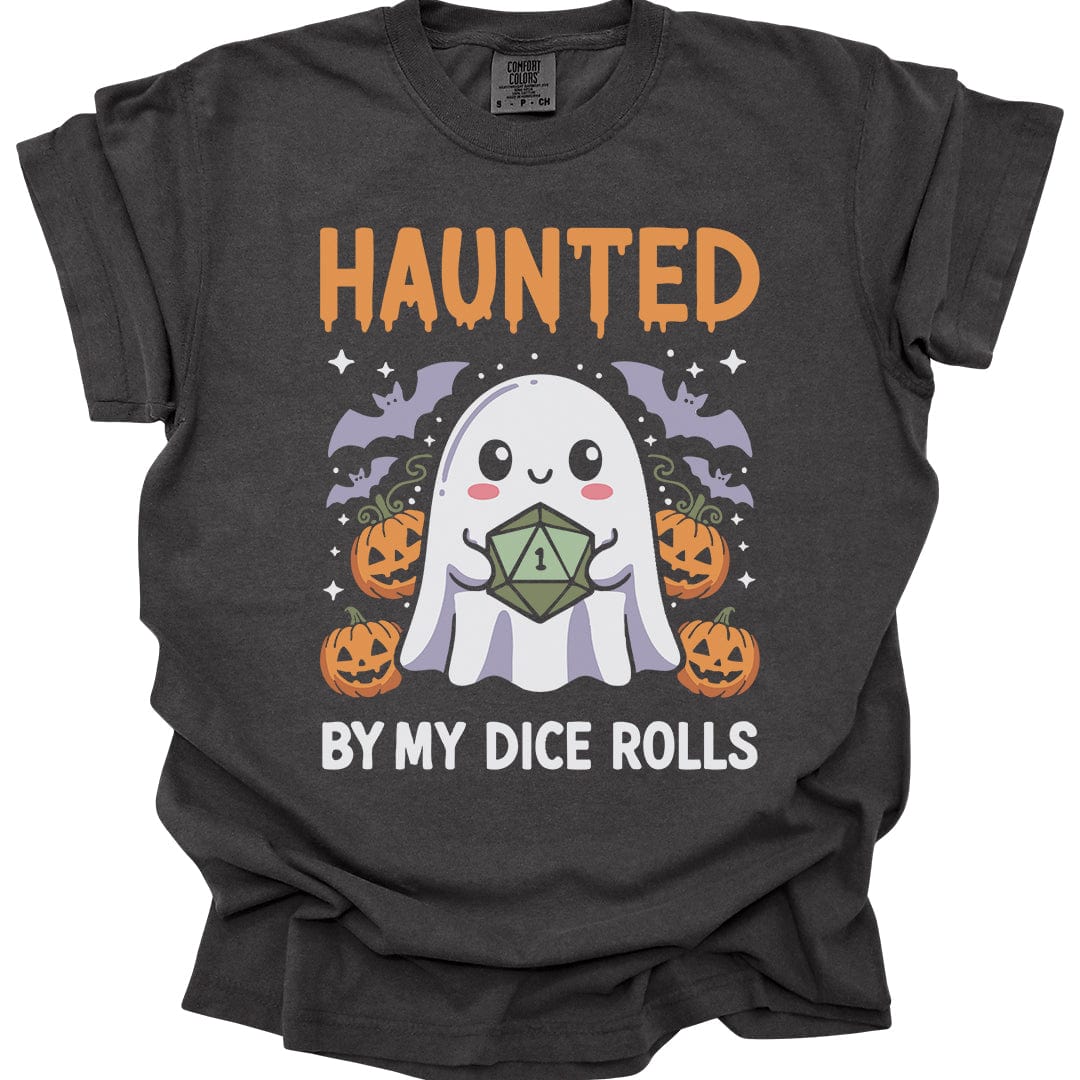 Printify T-Shirt Pepper / S Haunted By My Dice Rolls Kawaii T-Shirt - Comfort Colors