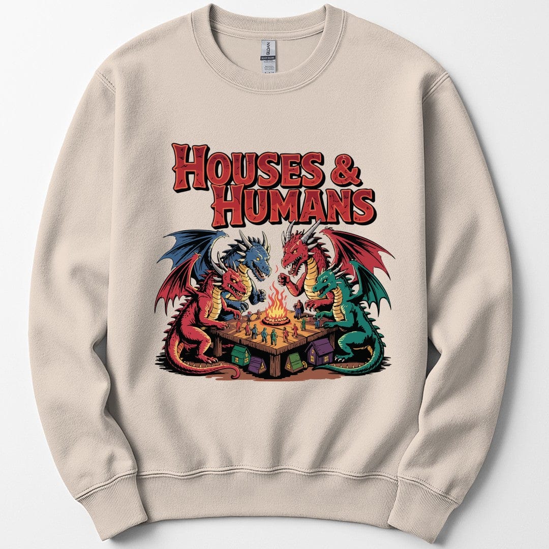 Printify Sweatshirt Sand / S Houses & Humans D&D Sweatshirt