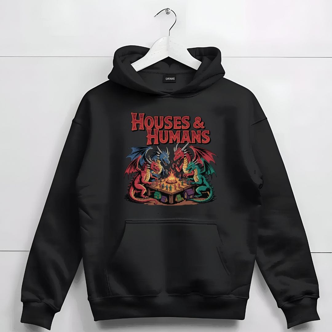 Printify Hoodie Houses & Humans DnD Hoodie
