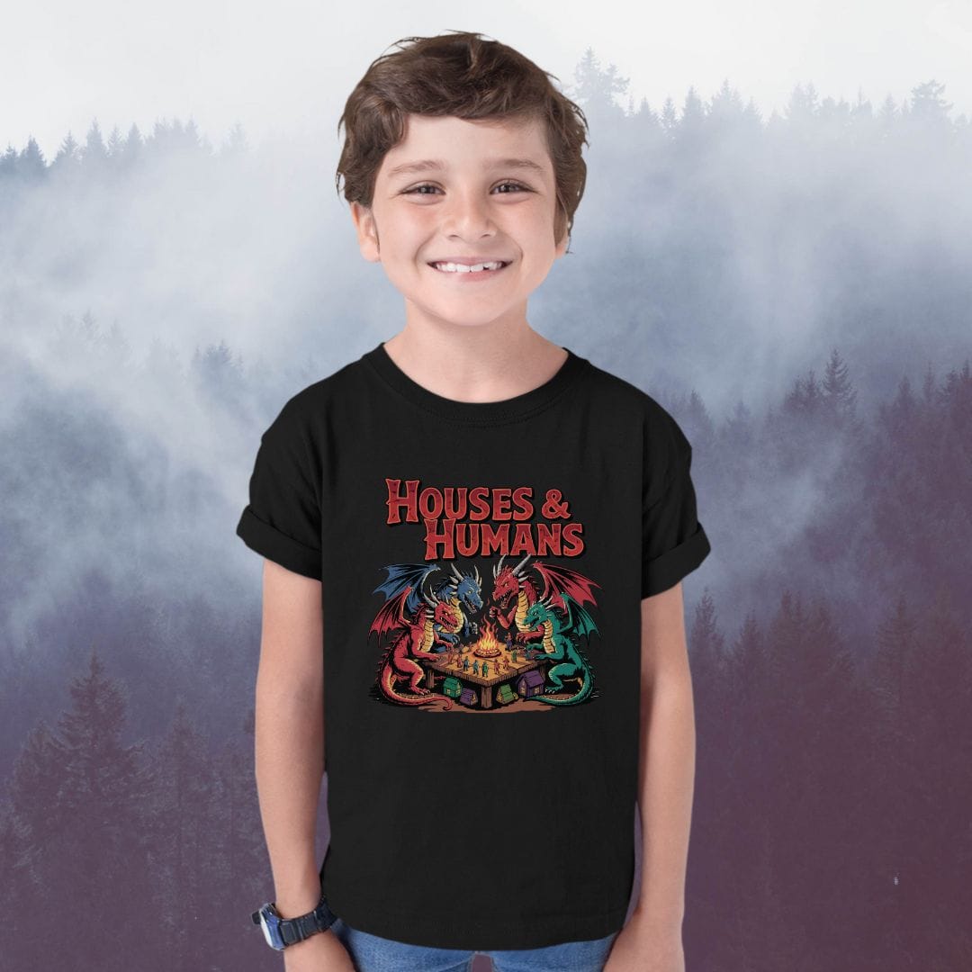 Printify Kids clothes Houses & Humans Kids DnD Tshirt