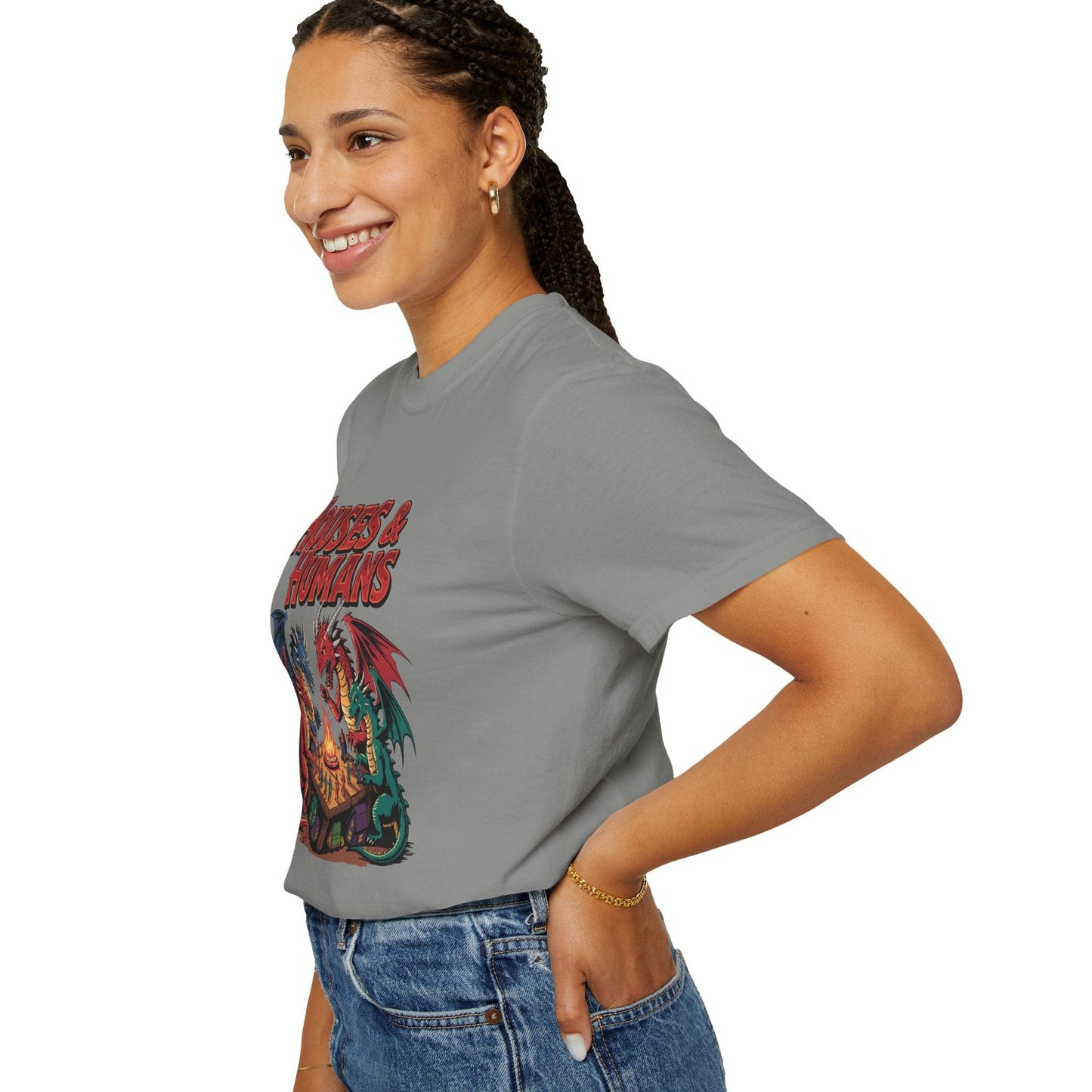 Printify T-Shirt Houses & Humans Shirt - Comfort Colors