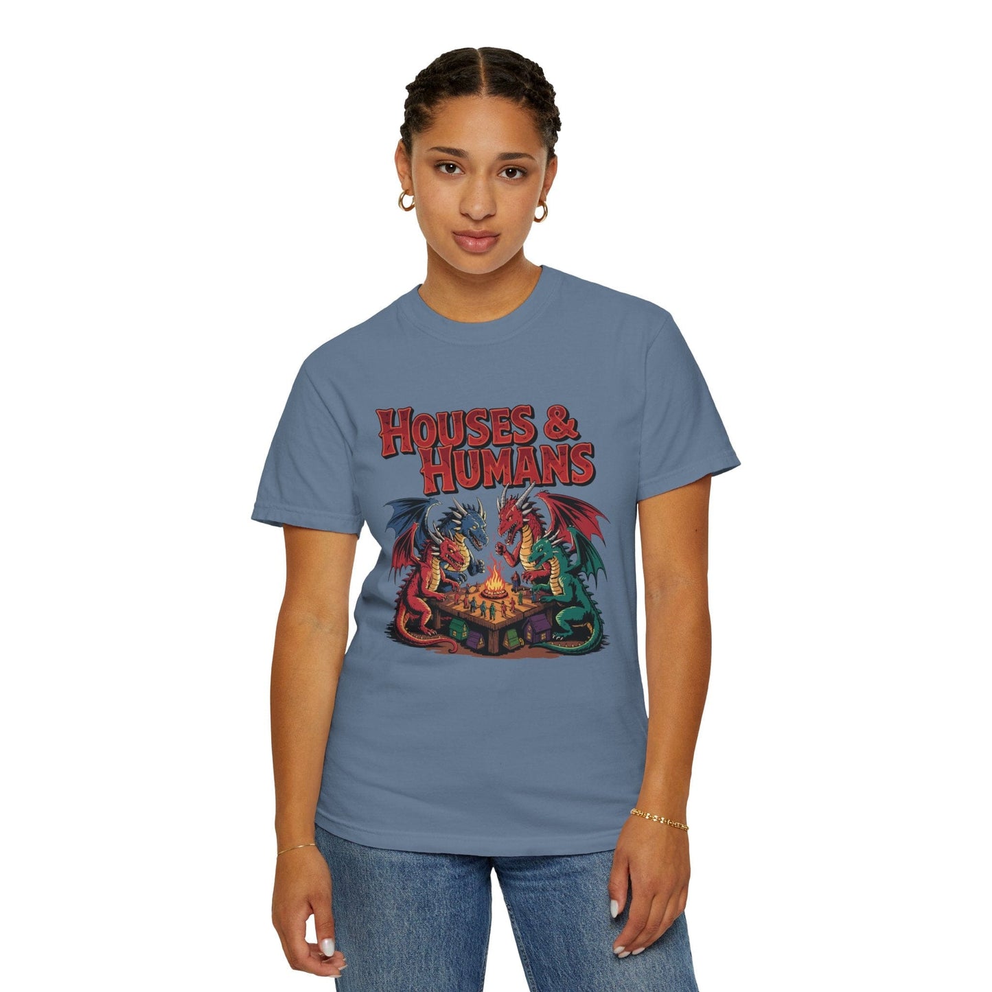 Printify T-Shirt Houses & Humans Shirt - Comfort Colors
