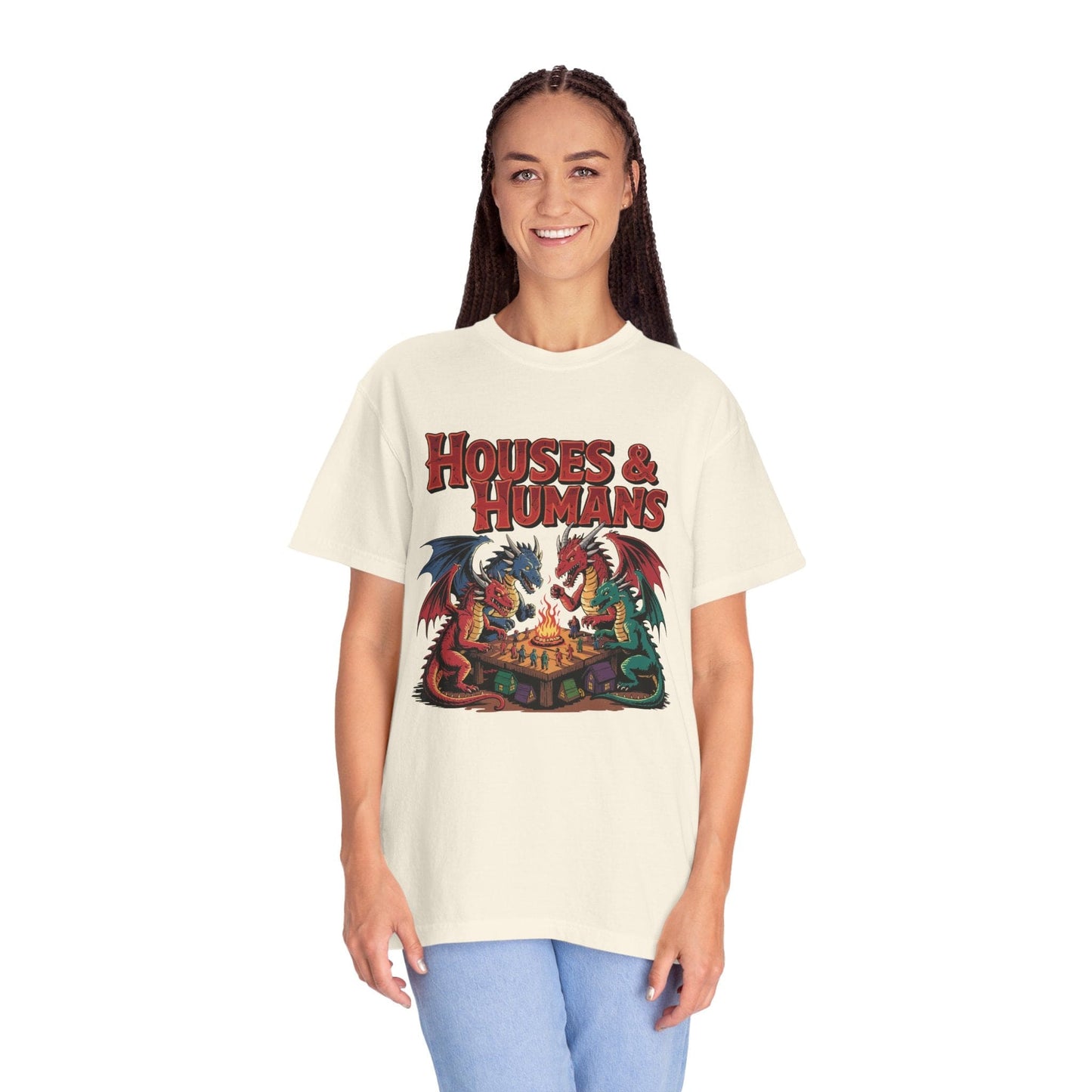 Printify T-Shirt Houses & Humans Shirt - Comfort Colors
