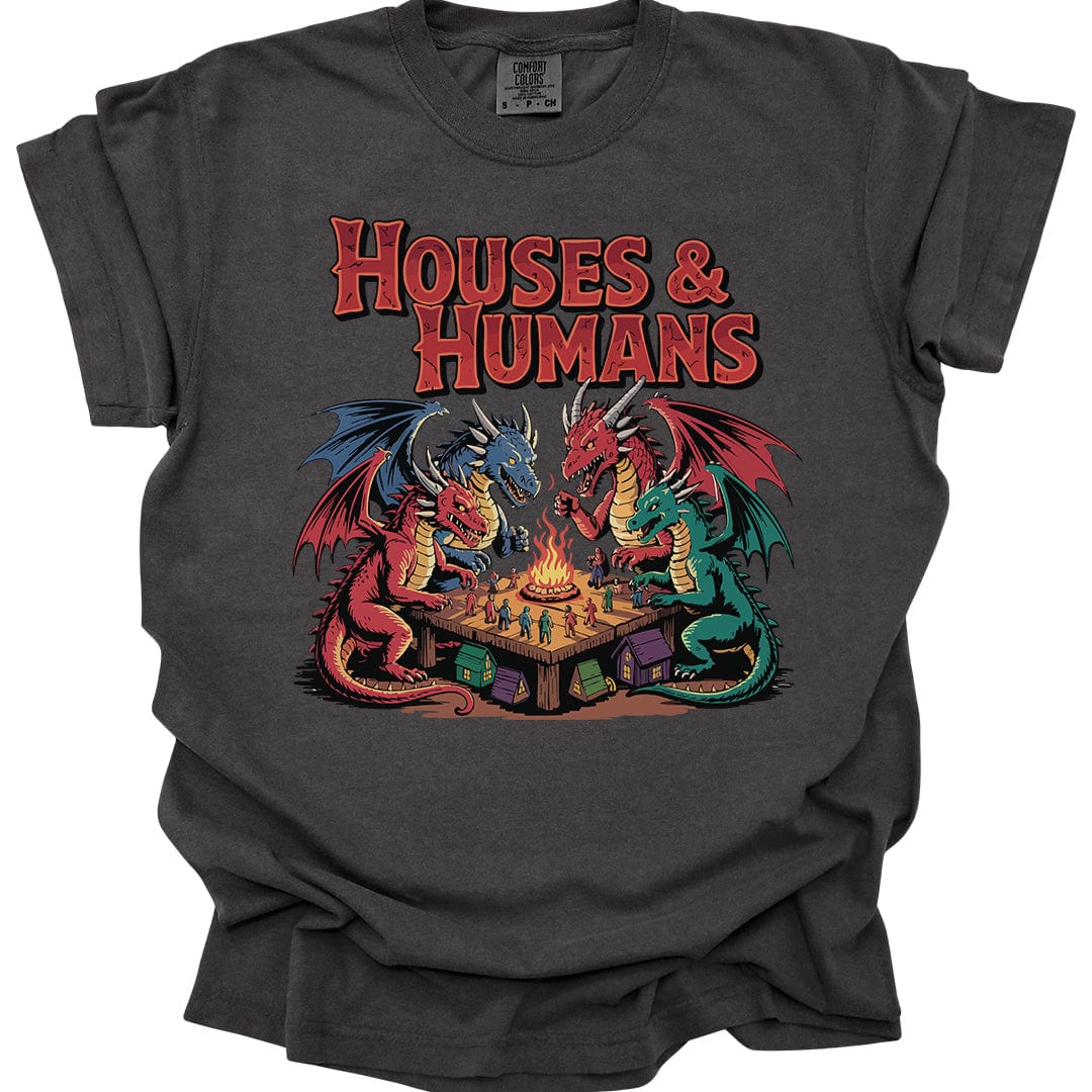 Printify T-Shirt Pepper / S Houses & Humans Shirt - Comfort Colors