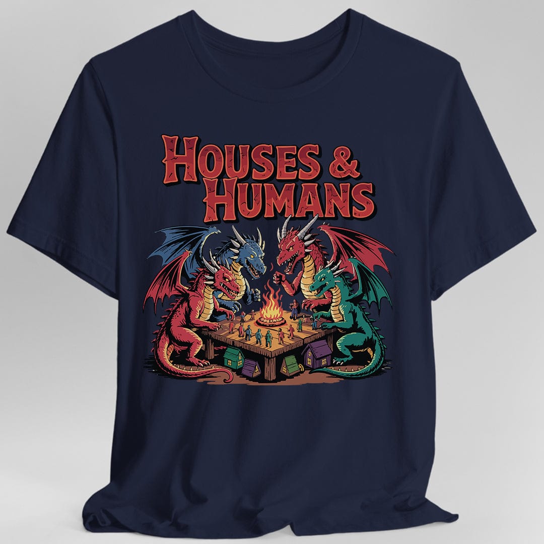 Printify T-Shirt Navy / S Houses & Humans Shirt