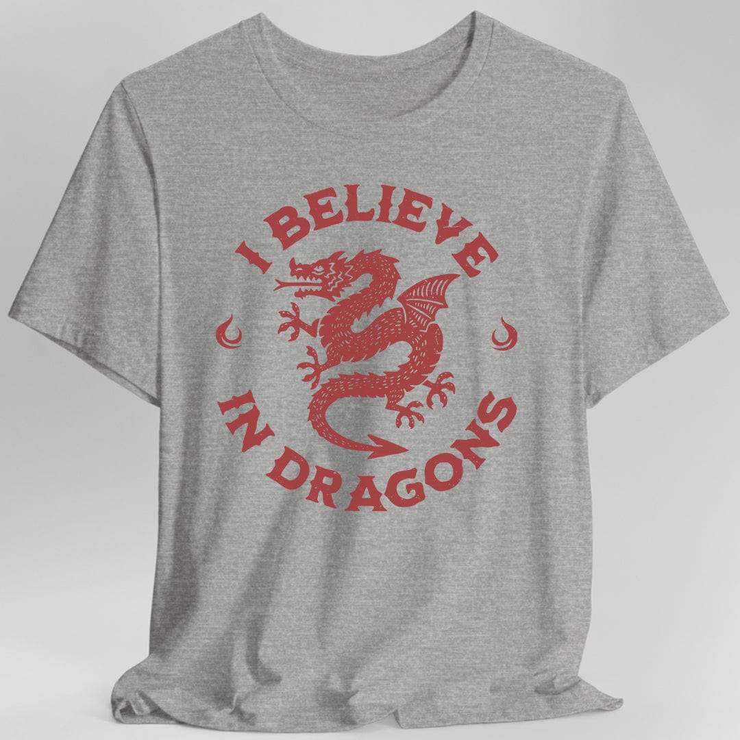 Printify T-Shirt Sport Grey / S I Believe in Dragons Shirt