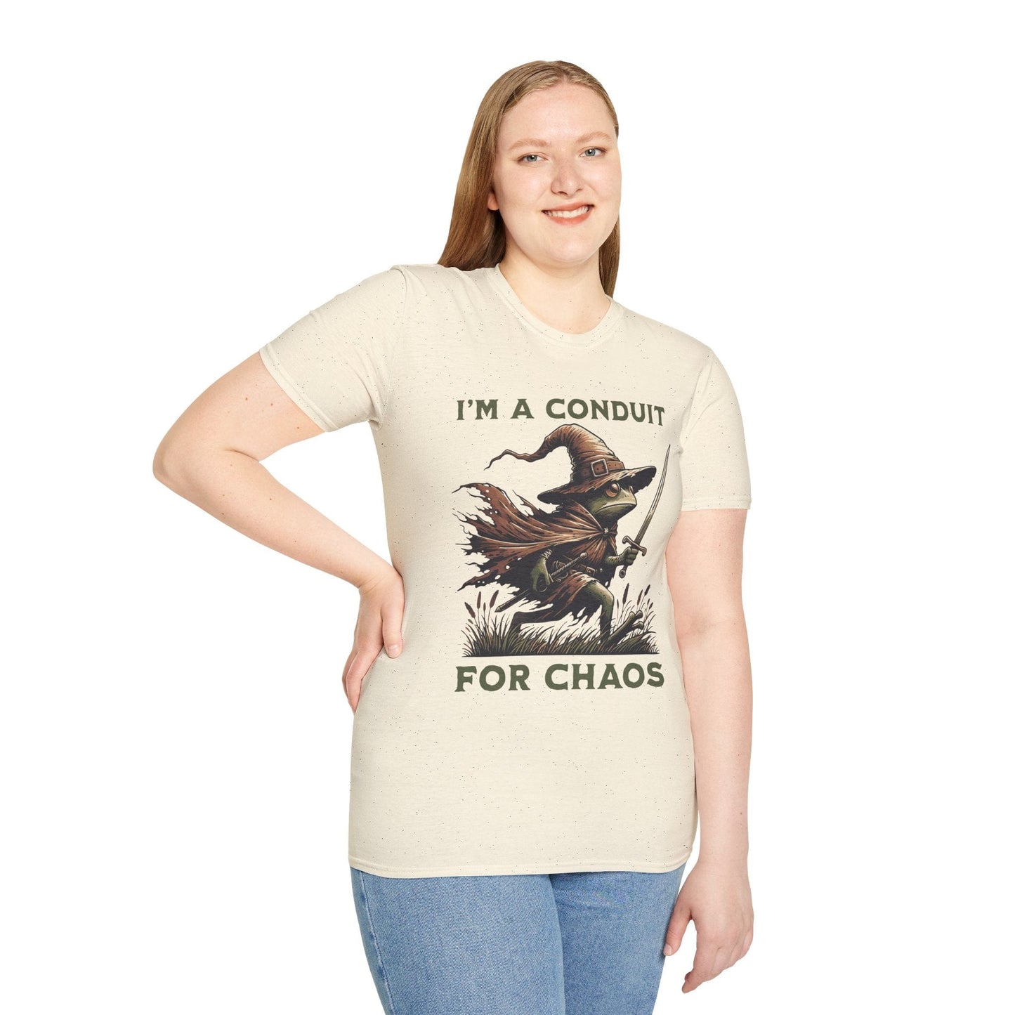 Printify T-Shirt I'm A Conduit for Chaos T-shirt