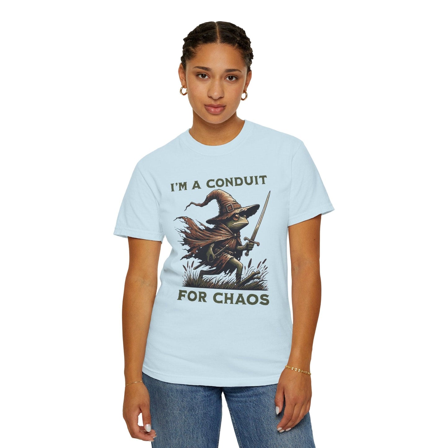 Printify T-Shirt I'm A Conduit for Chaos T-shirt - Comfort Colors