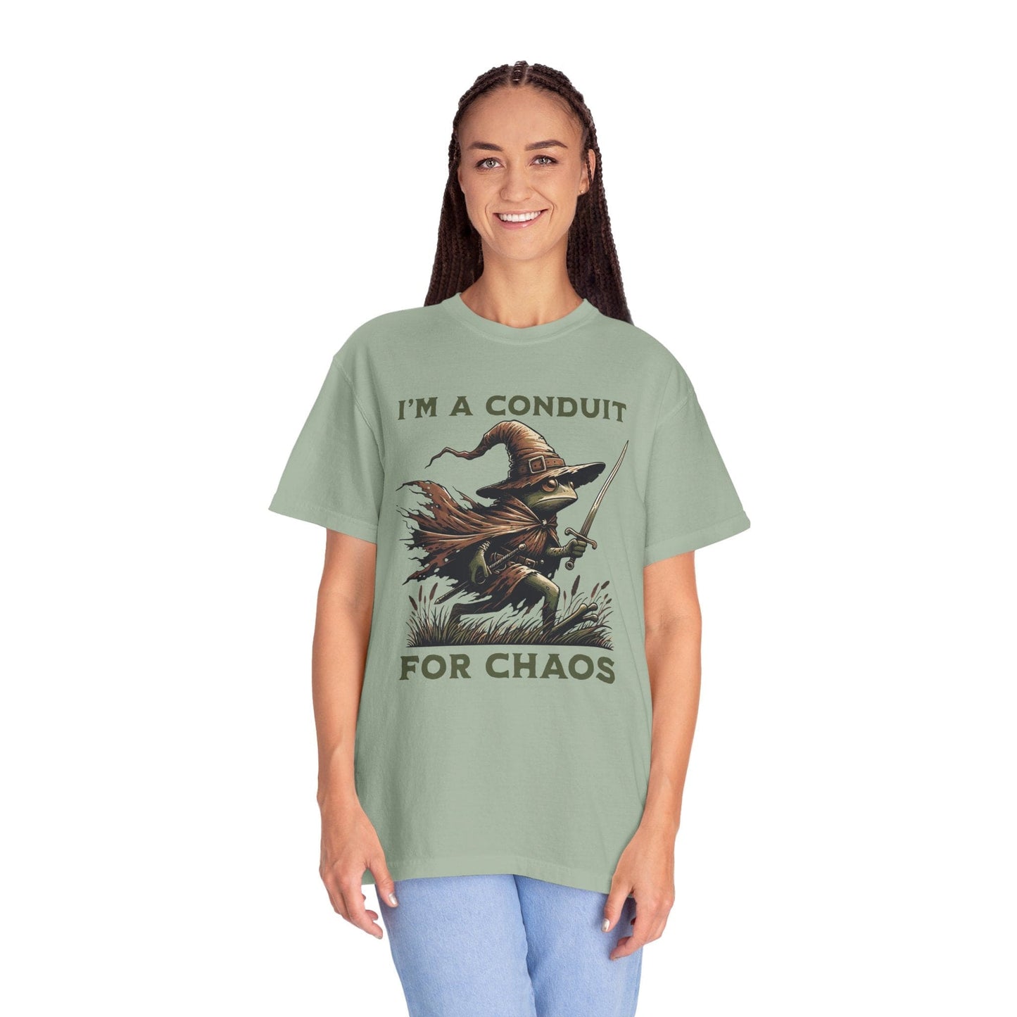 Printify T-Shirt I'm A Conduit for Chaos T-shirt - Comfort Colors