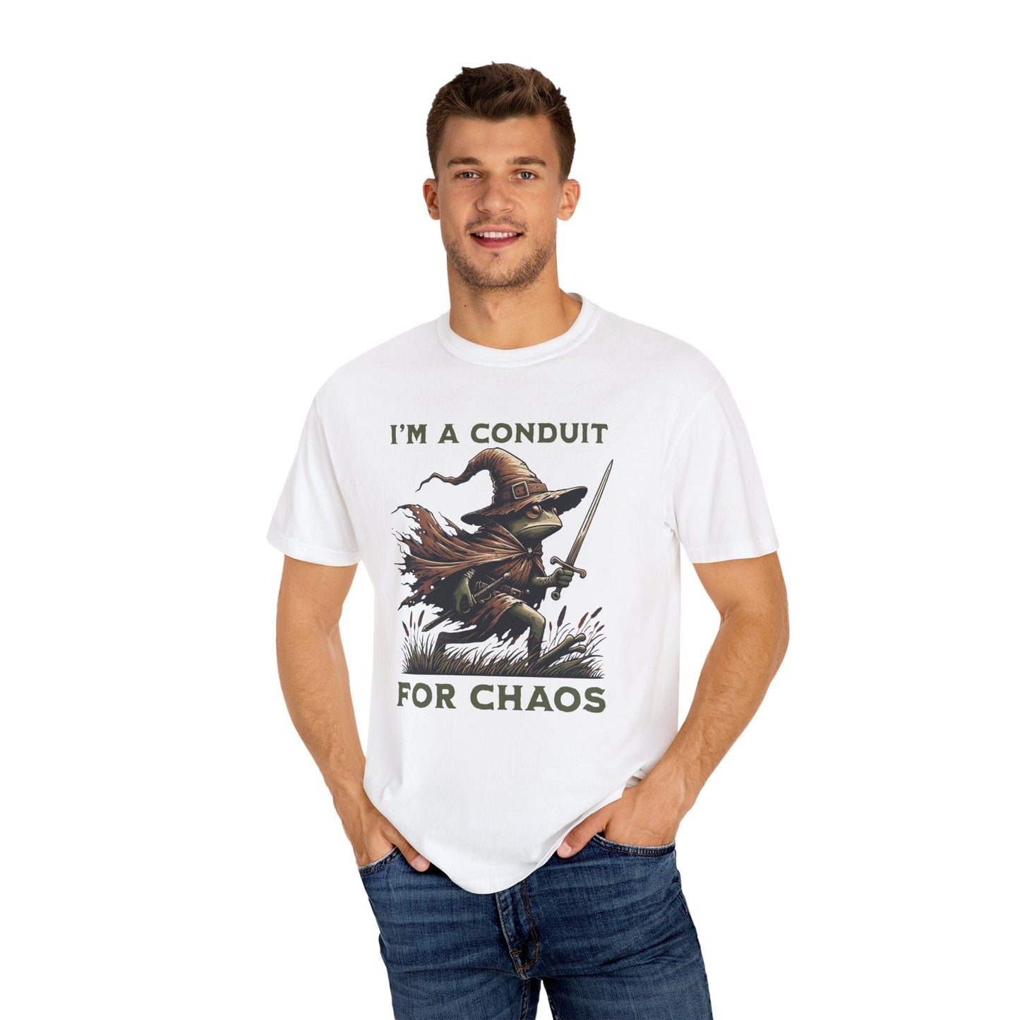 Printify T-Shirt I'm A Conduit for Chaos T-shirt - Comfort Colors