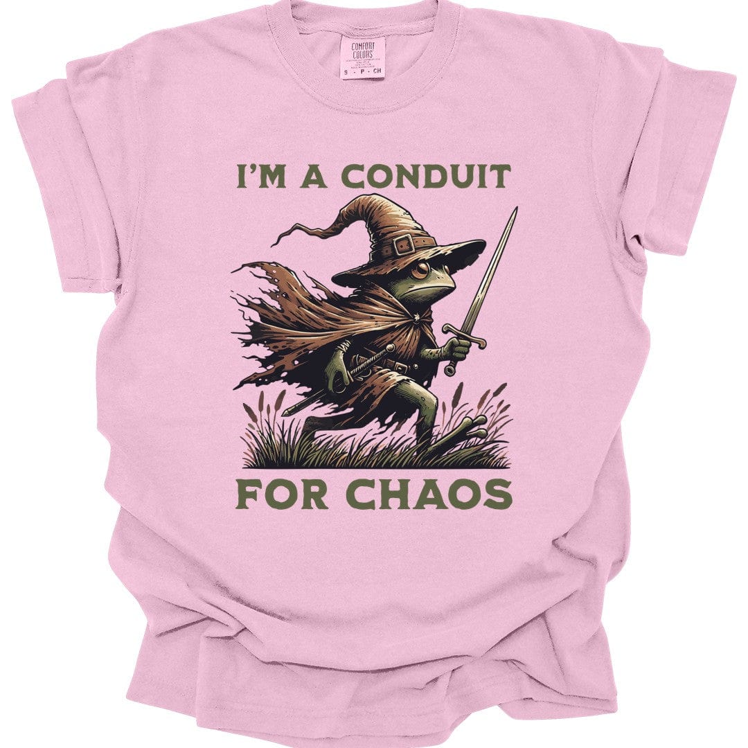 Printify T-Shirt Blossom / S I'm A Conduit for Chaos T-shirt - Comfort Colors