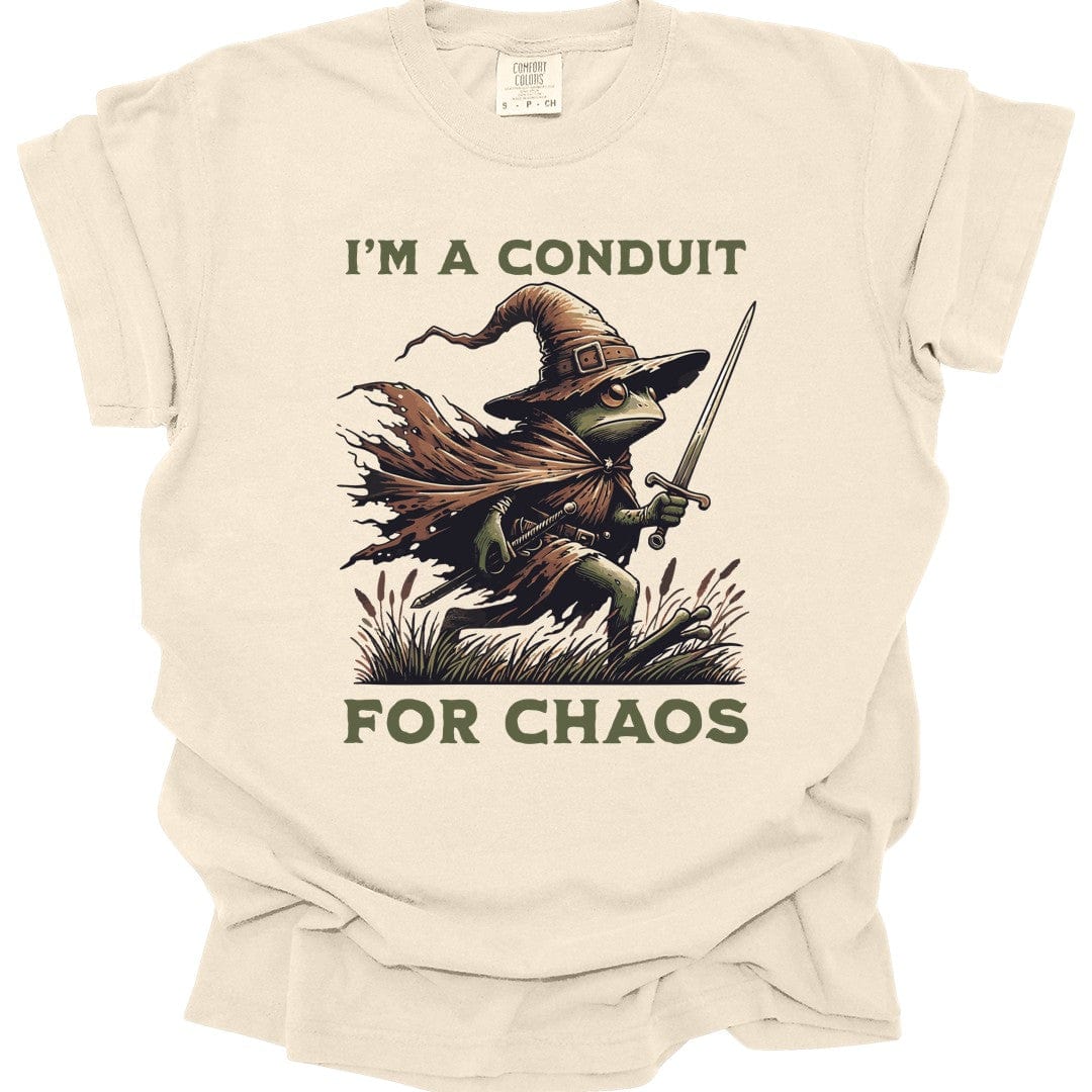 Printify T-Shirt Ivory / S I'm A Conduit for Chaos T-shirt - Comfort Colors