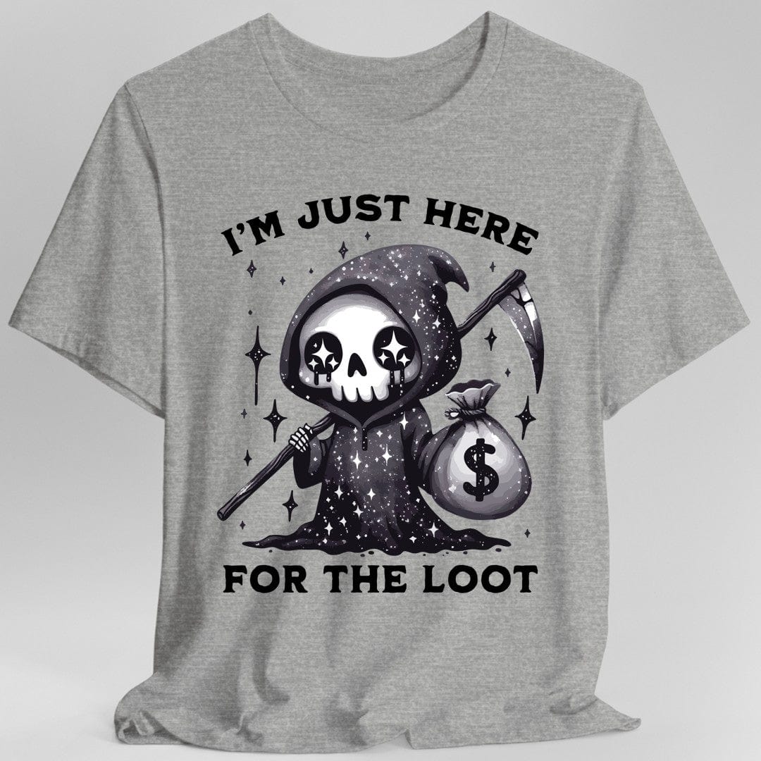 Printify T-Shirt I’m Just Here for the Loot T-shirt