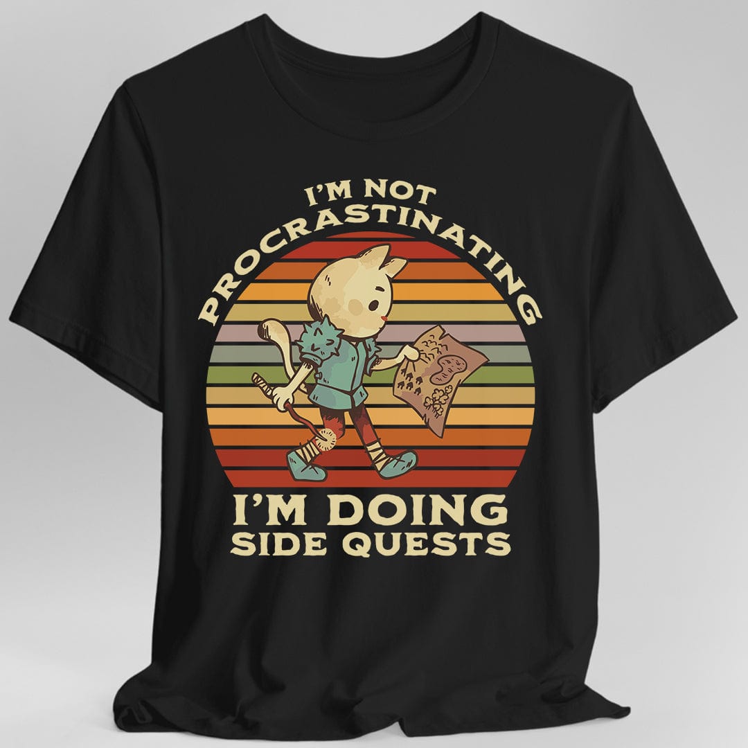 Printify T-Shirt Black / S I'm Not Procrastinating I'm Doing Side Quests T-Shirt