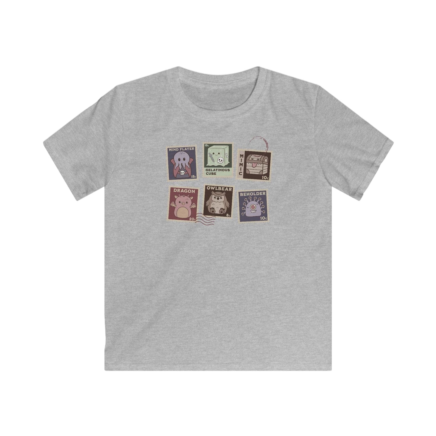 Printify Kids clothes Sport Grey / XS Kids D&D Monster Stamp T-Shirt