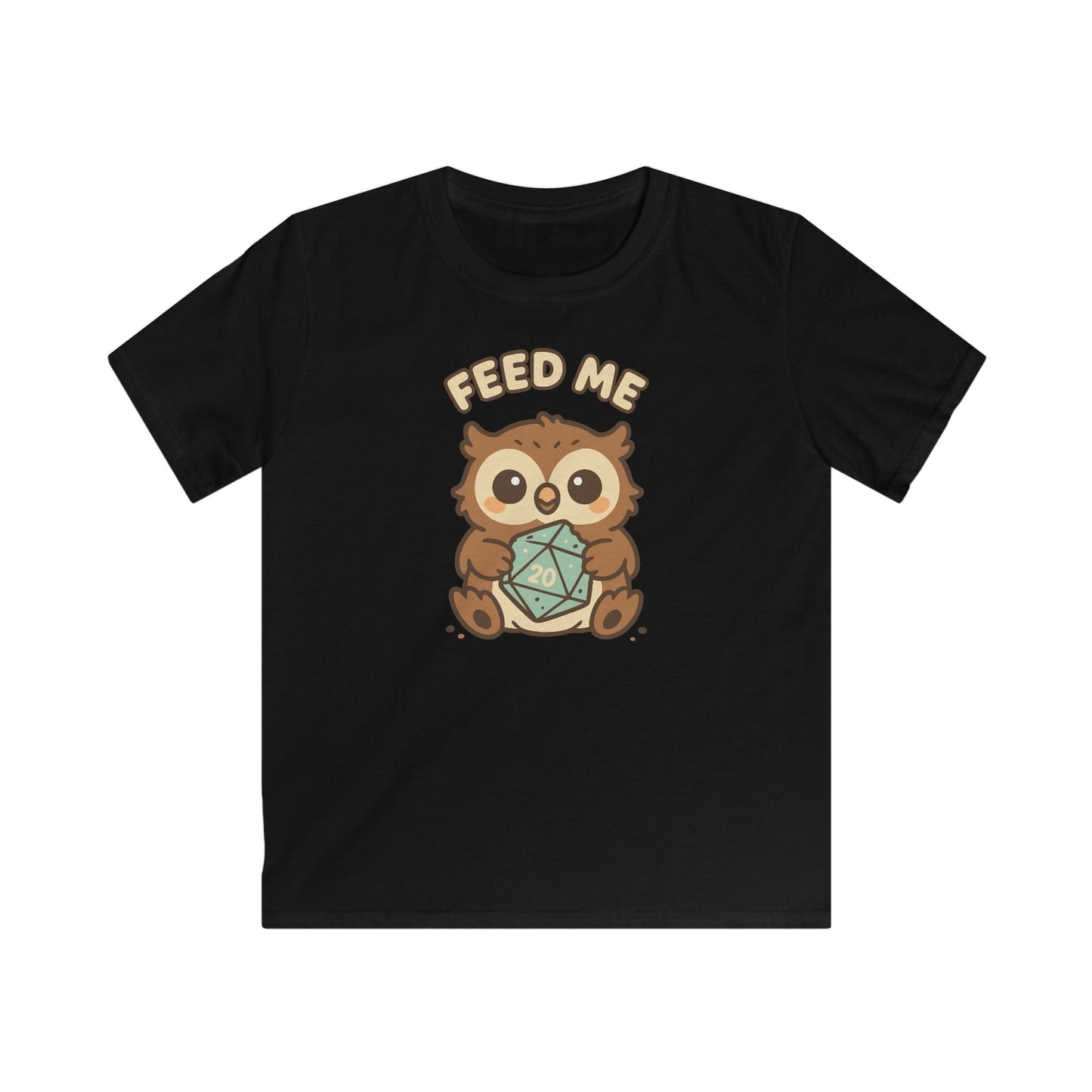 Printify Kids clothes Black / XS Kids D&D Owlbear Feed Me T-Shirt