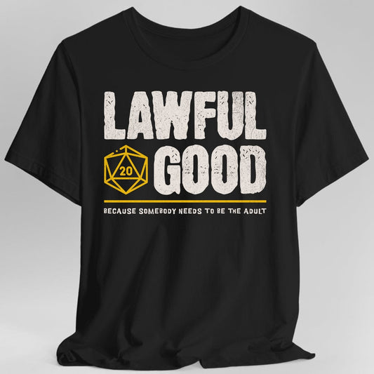 Printify T-Shirt Black / S Lawful Good Shirt - DnD Alignment T-shirt