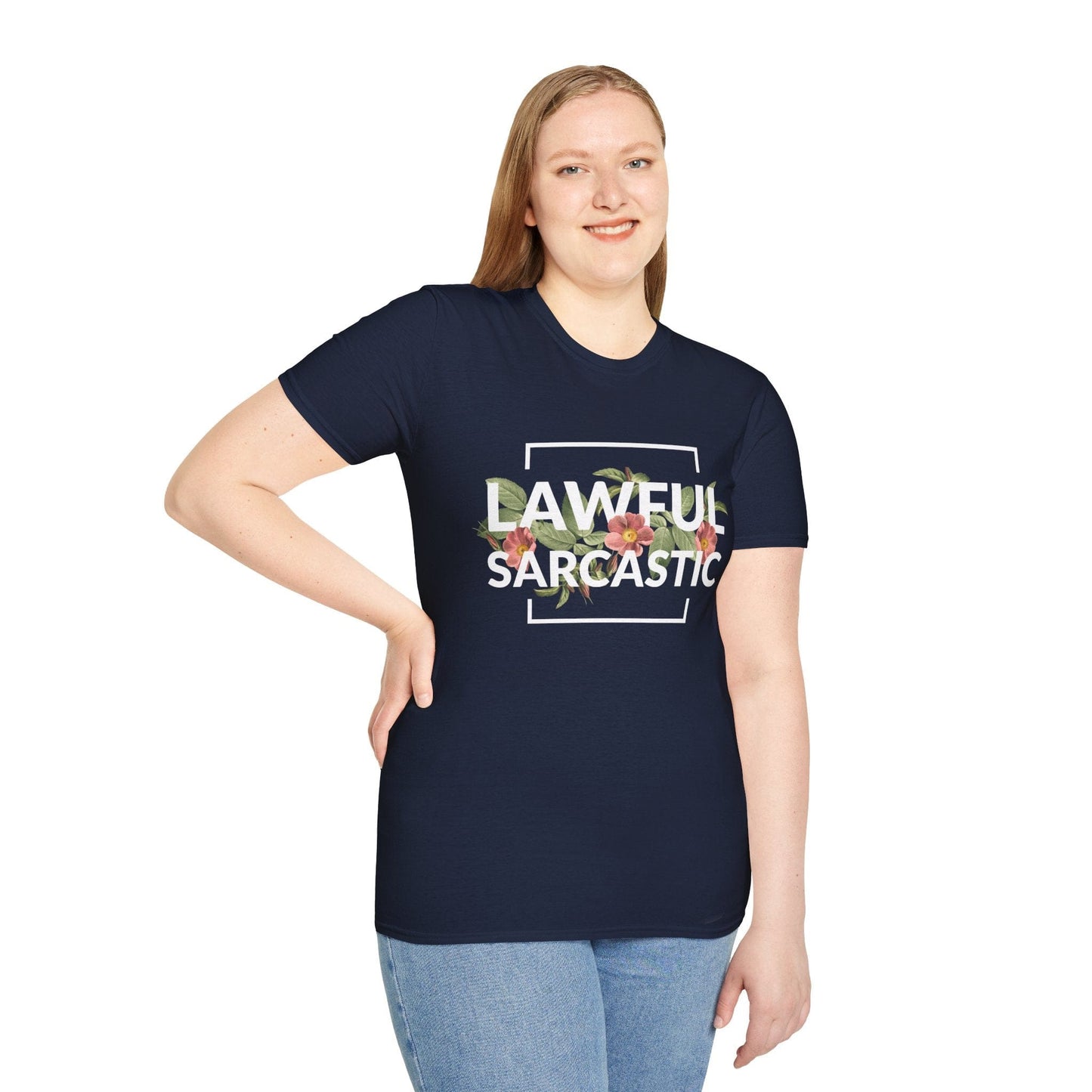 Printify T-Shirt Lawful Sarcastic Alignment T-Shirt
