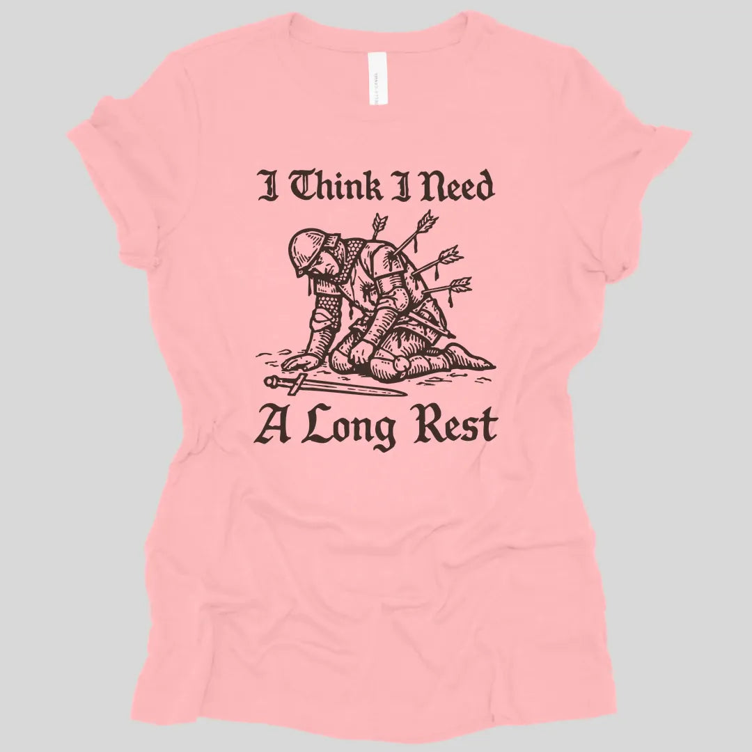 Printify T-Shirt Pink / S Long Rest D&D Women's T-shirt