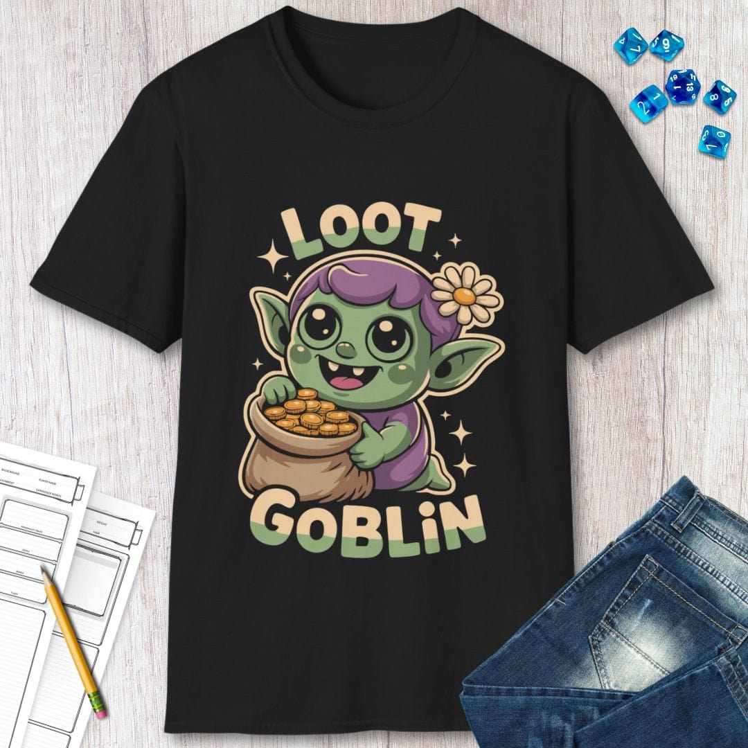 Printify T-Shirt Loot Goblin Shirt