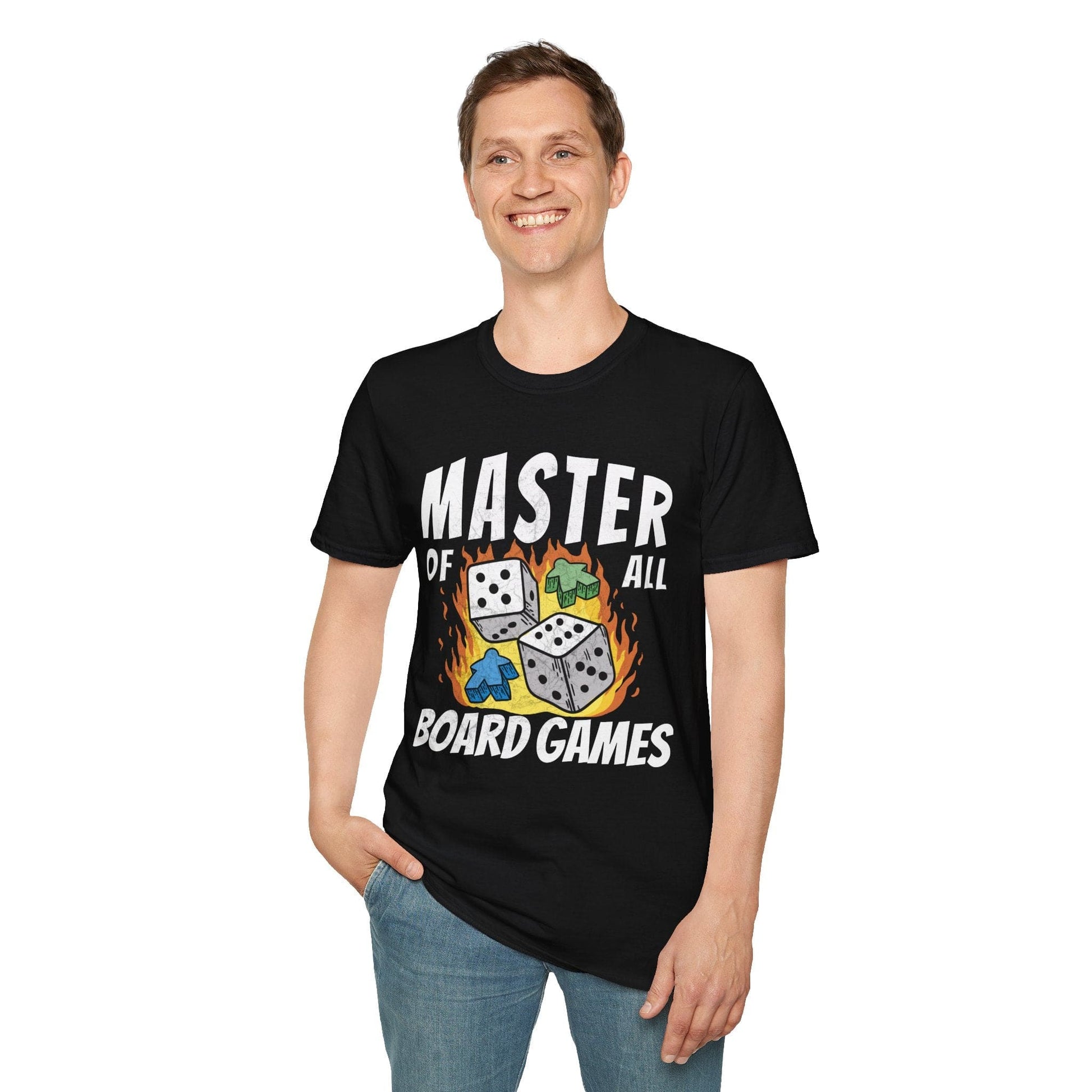 Printify T-Shirt Master of All Board Games Unisex T-shirt