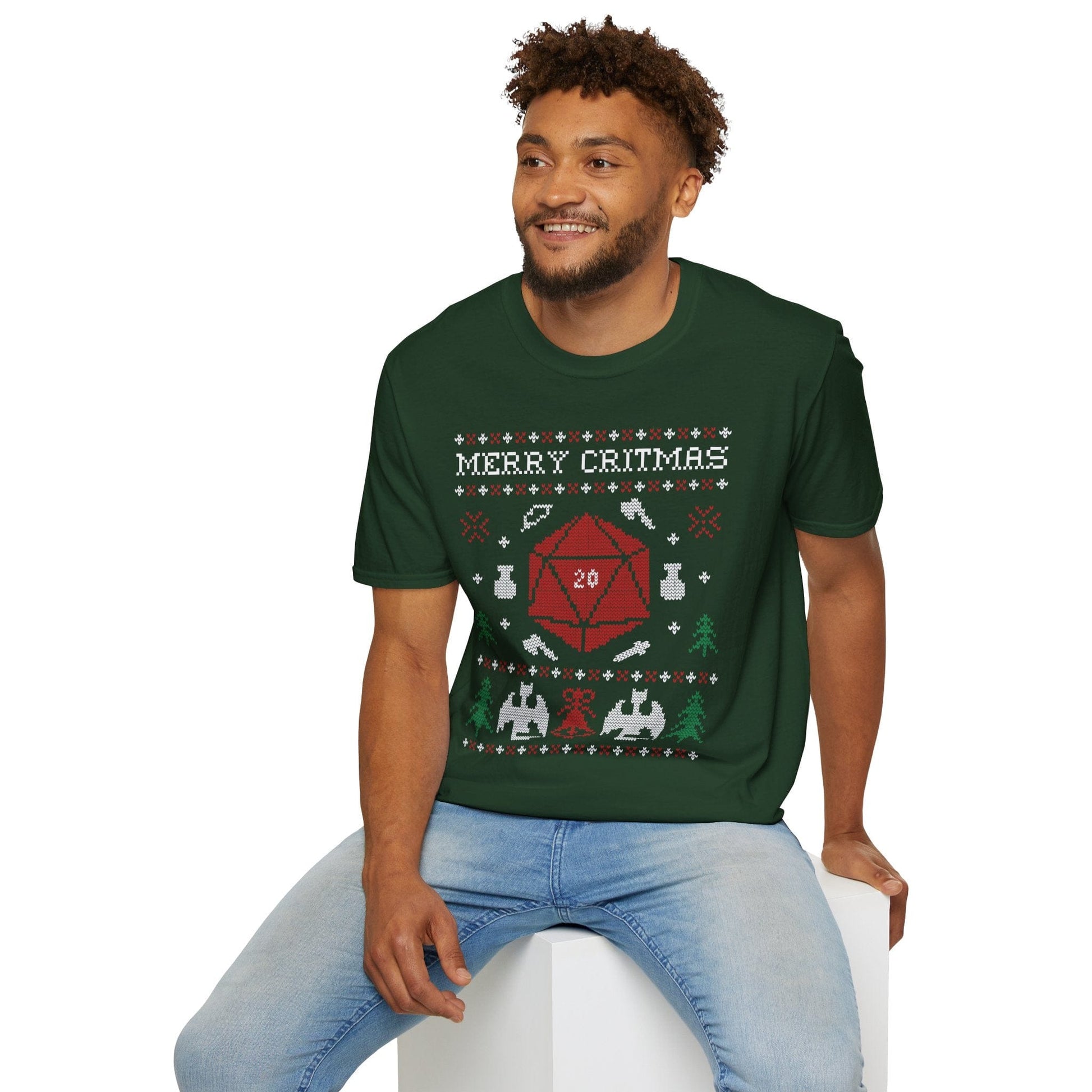 Printify T-Shirt Merry Critmas Ugly Sweater T-shirt