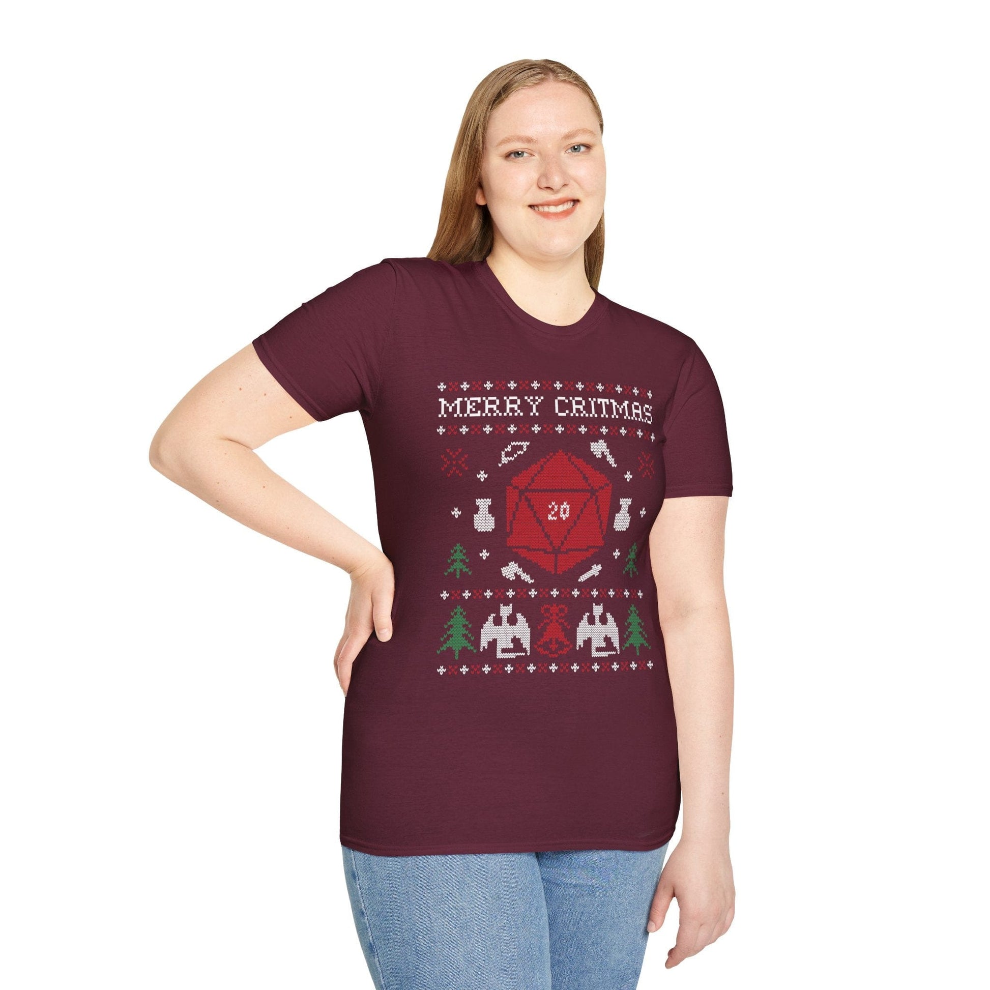 Printify T-Shirt Merry Critmas Ugly Sweater T-shirt