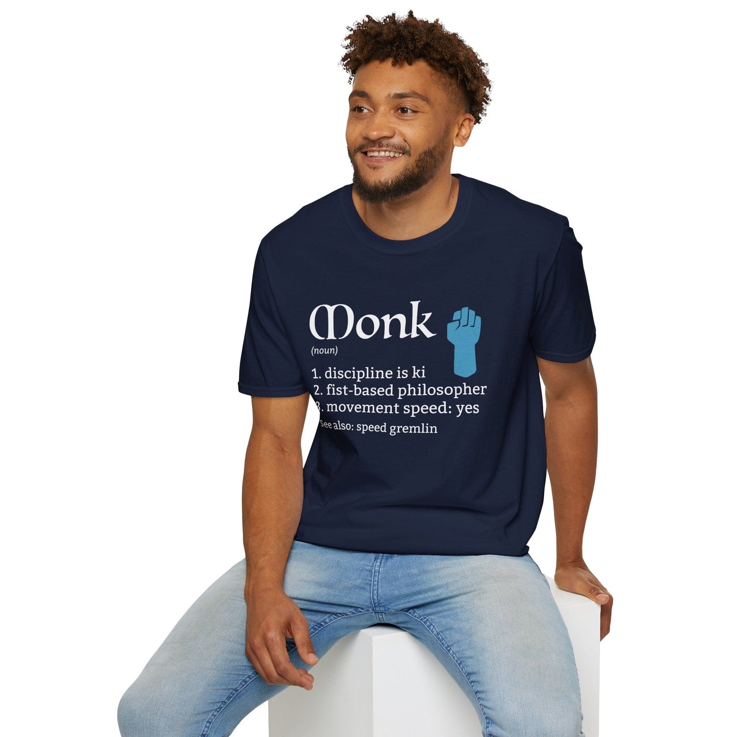 Printify T-Shirt Monk Class Definition T-Shirt