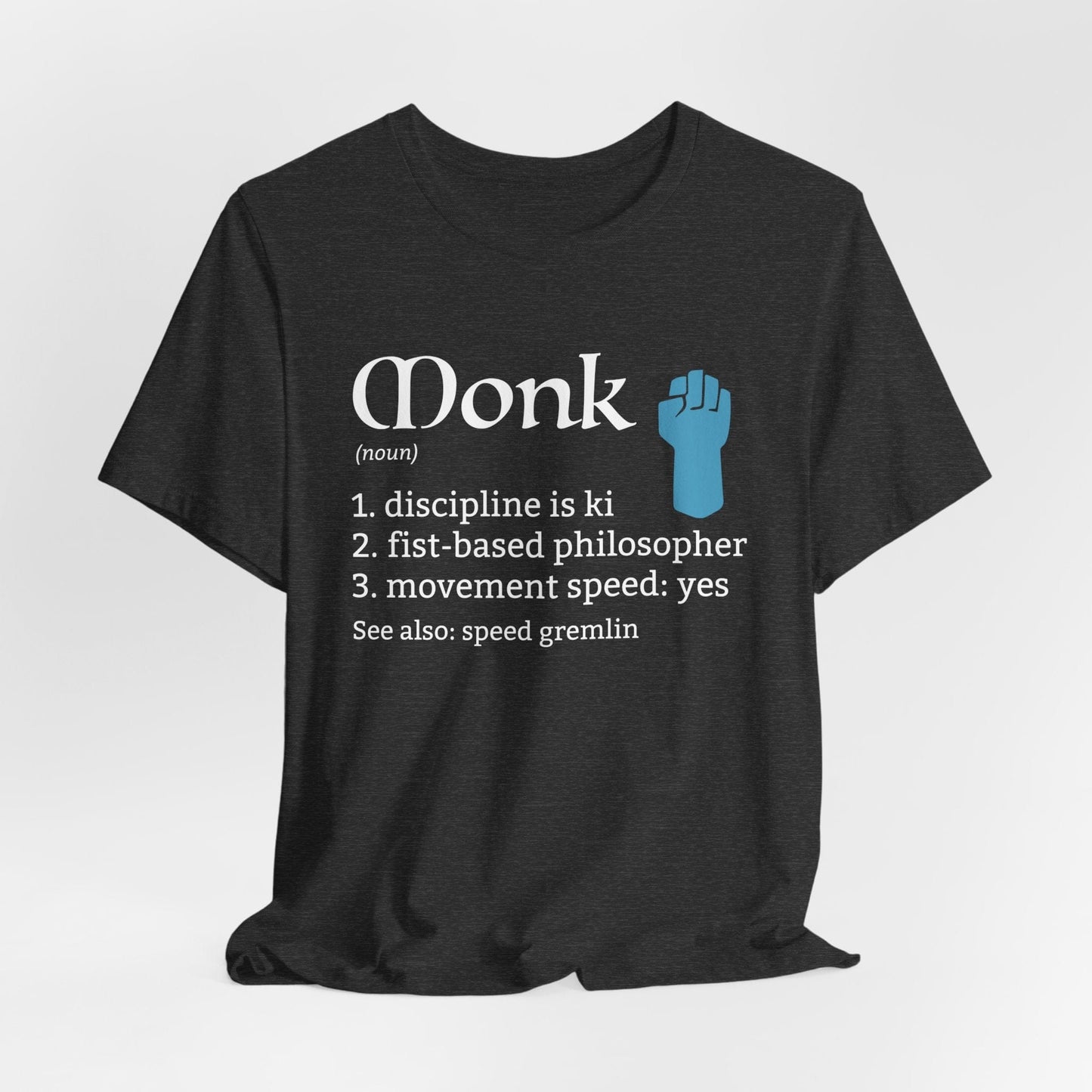 Printify T-Shirt Dark Heather / S Monk Class Definition T-Shirt