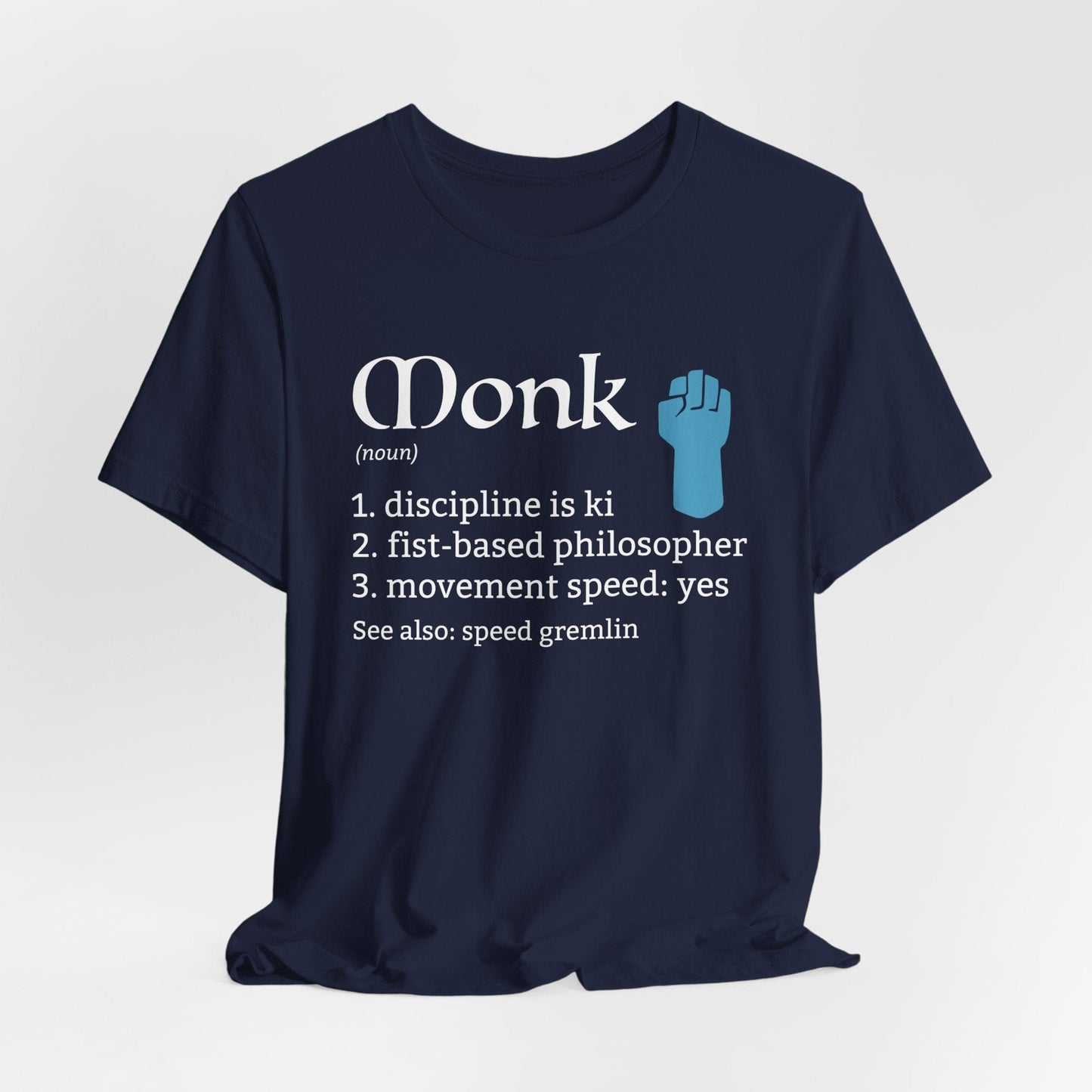 Printify T-Shirt Navy / S Monk Class Definition T-Shirt