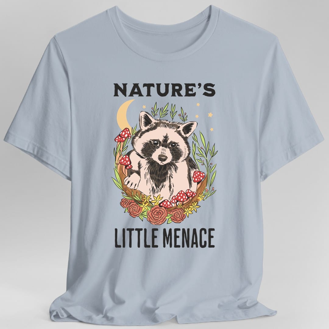 Printify T-Shirt Light Blue / S Nature's Little Menace T-Shirt
