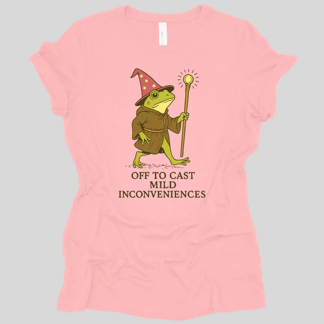 Printify T-Shirt Pink / S Off to Cast Mild Inconveniences Women's T-shirt